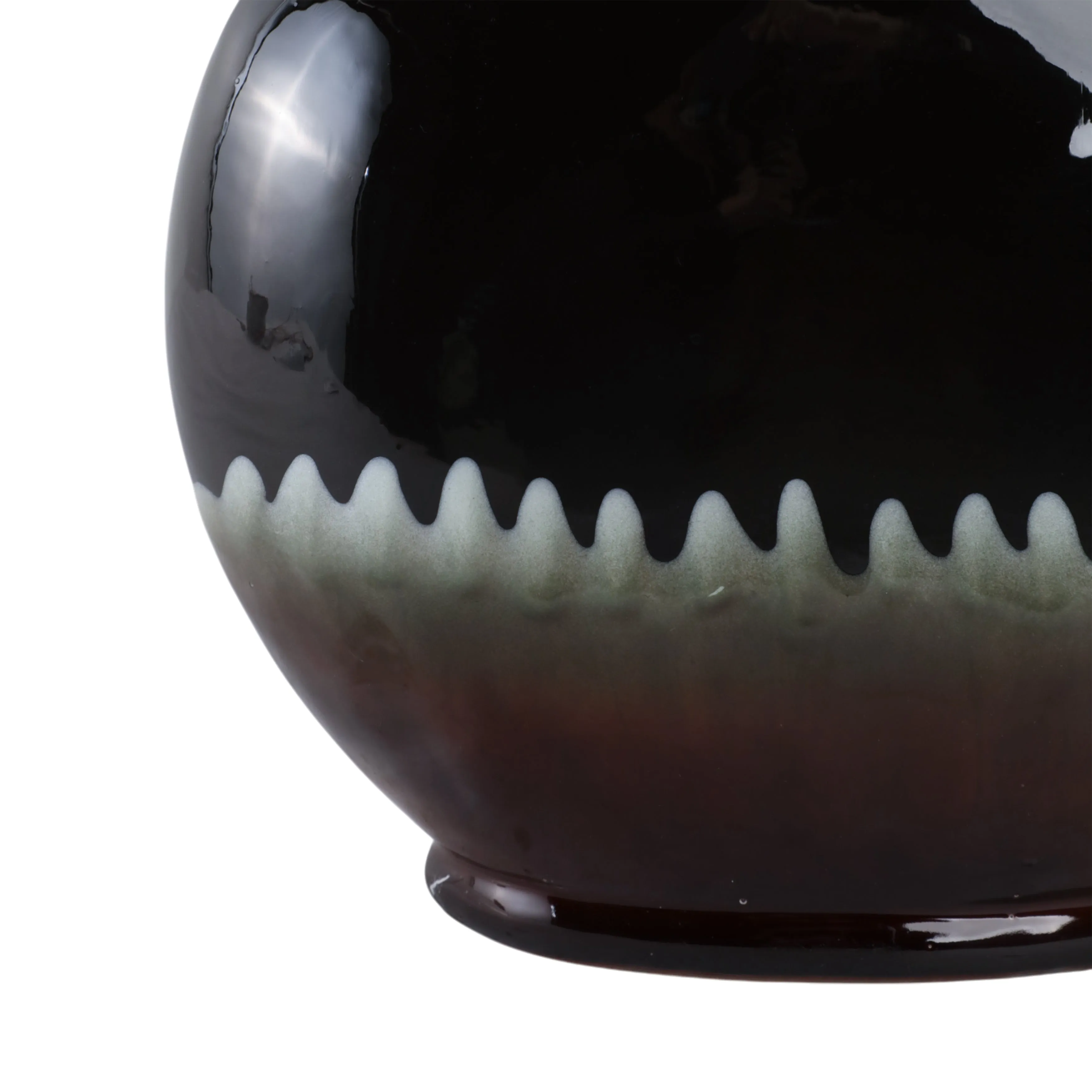 16" Oliver Small Tiger's Eye Stone And Metal Bottl