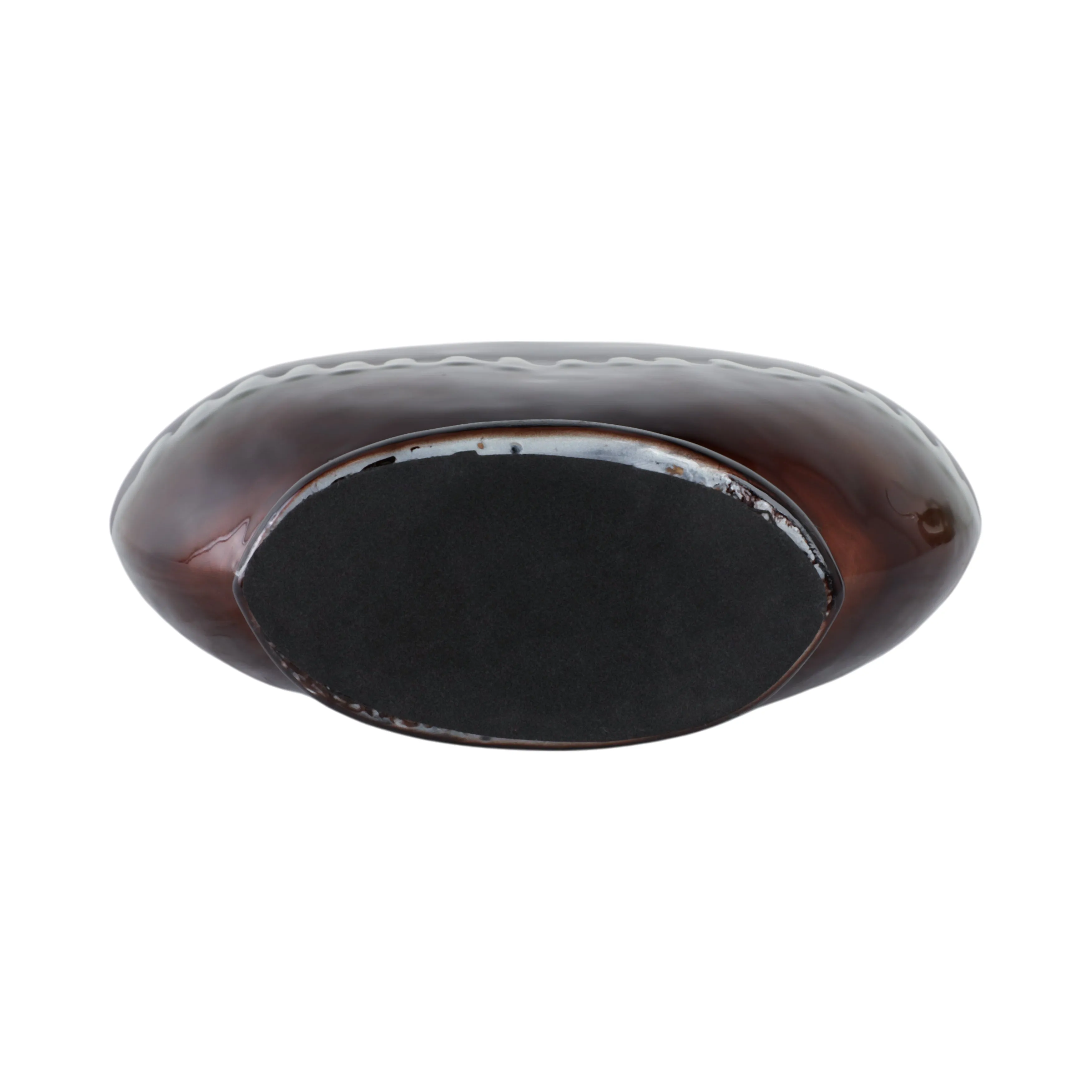 16" Oliver Small Tiger's Eye Stone And Metal Bottl