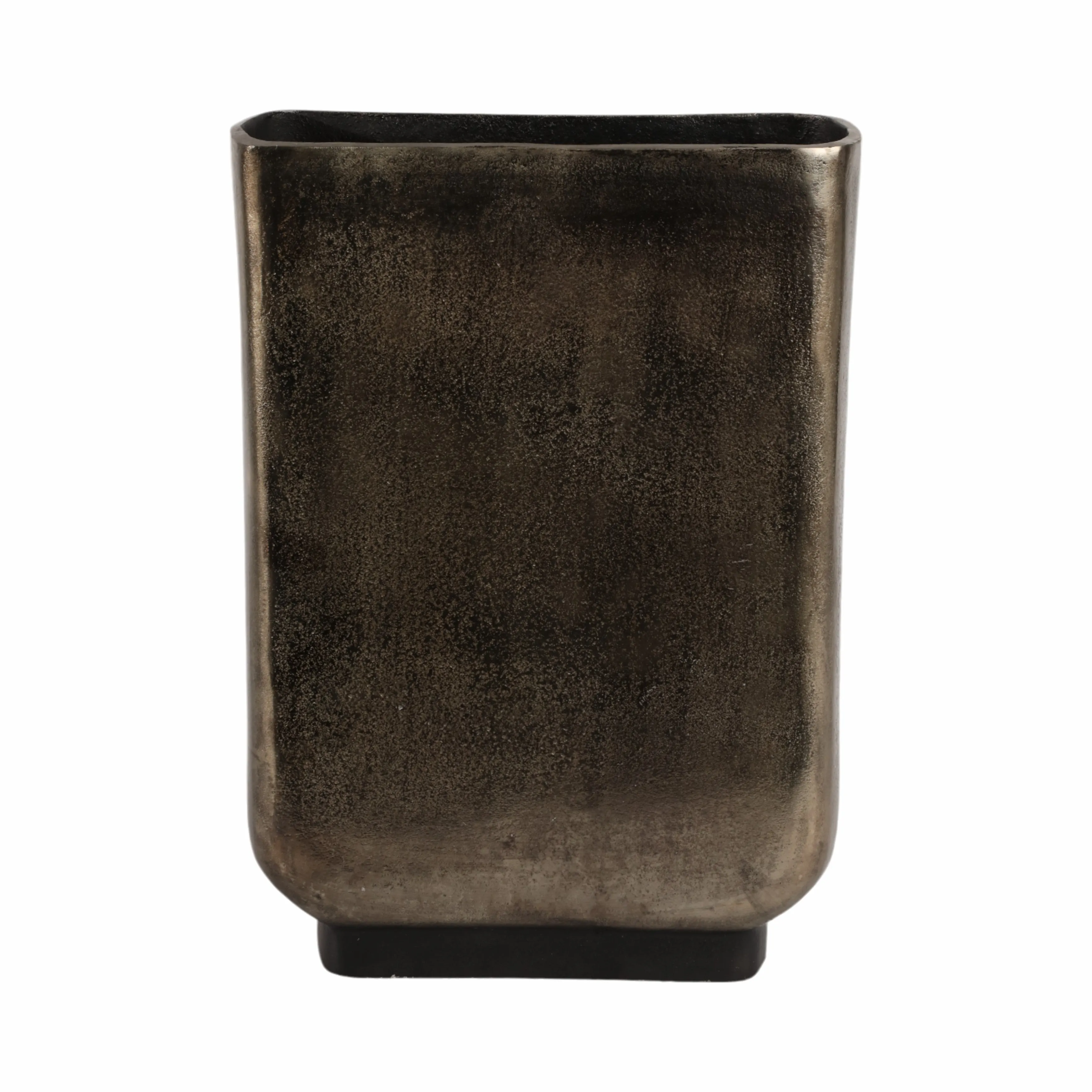 16" Parsa Large Metal  Vase, Bronze