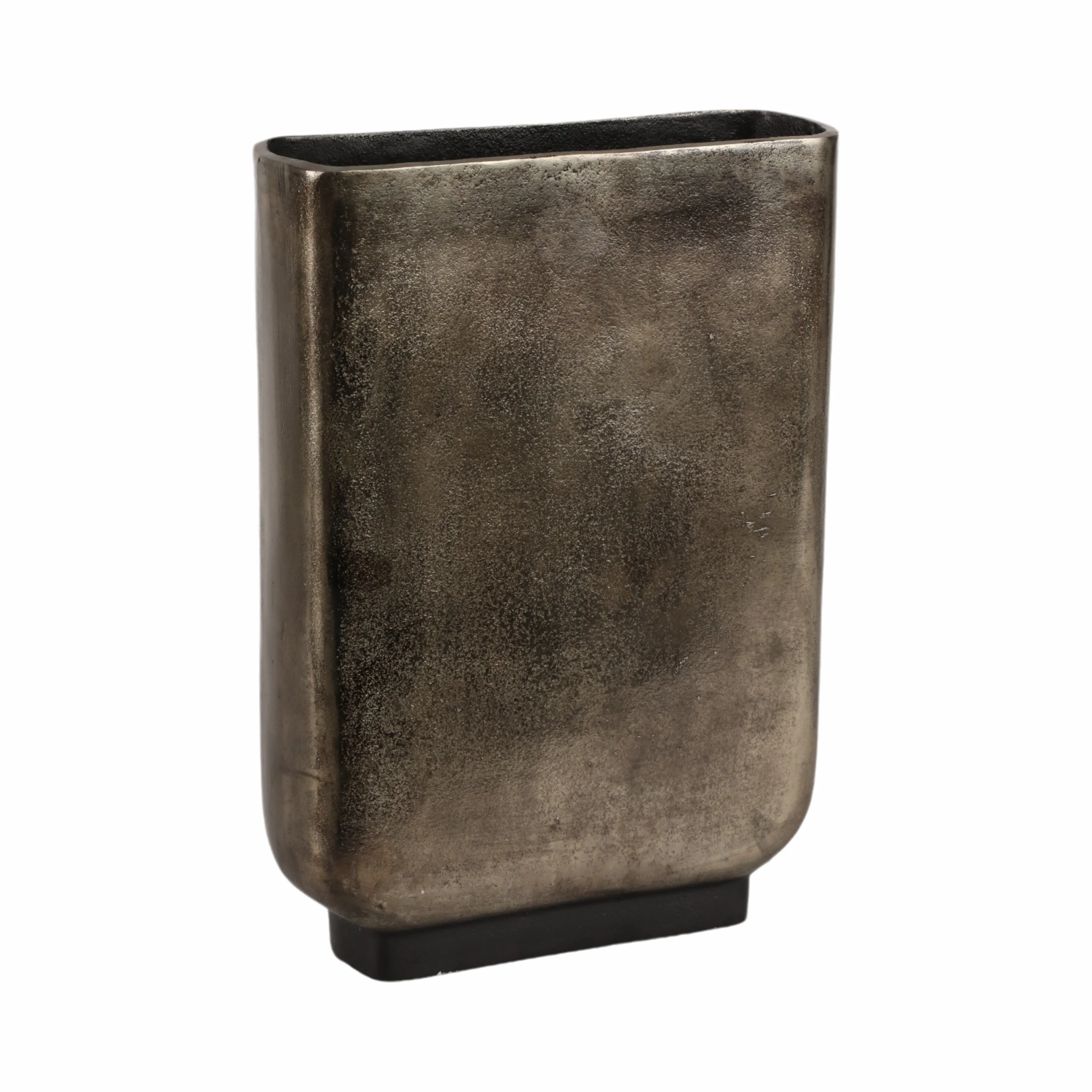 16" Parsa Large Metal  Vase, Bronze