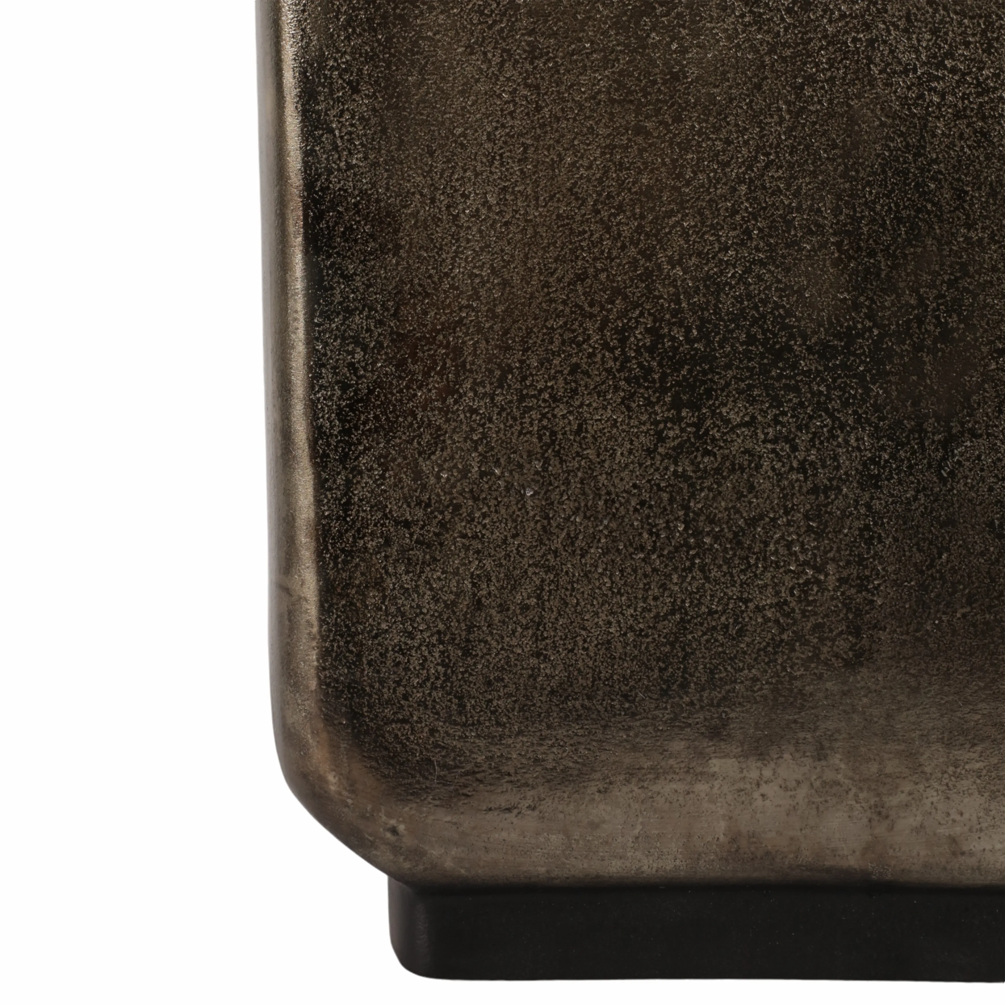 16" Parsa Large Metal  Vase, Bronze