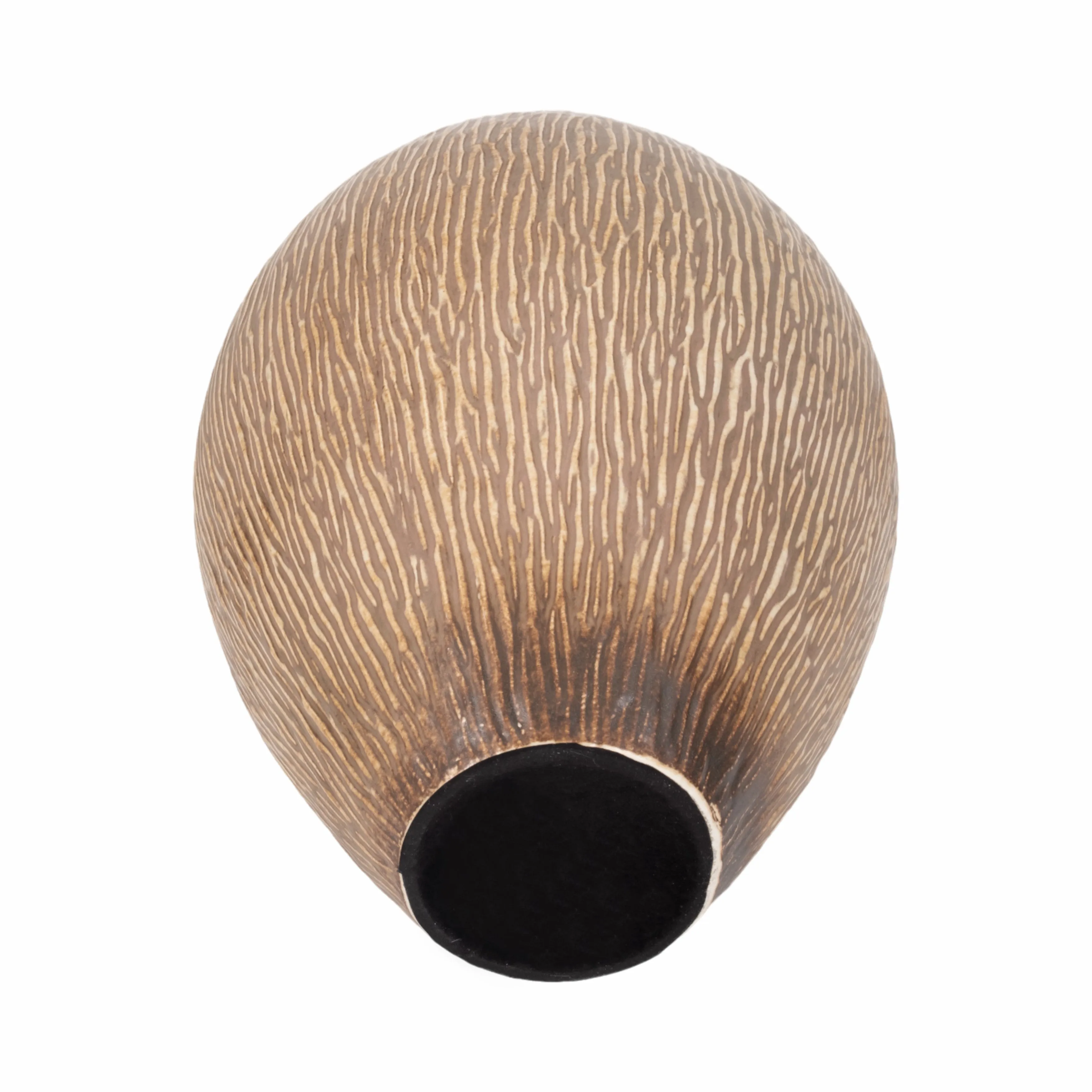 16" PROCIDA LARGE VASE, BROWN