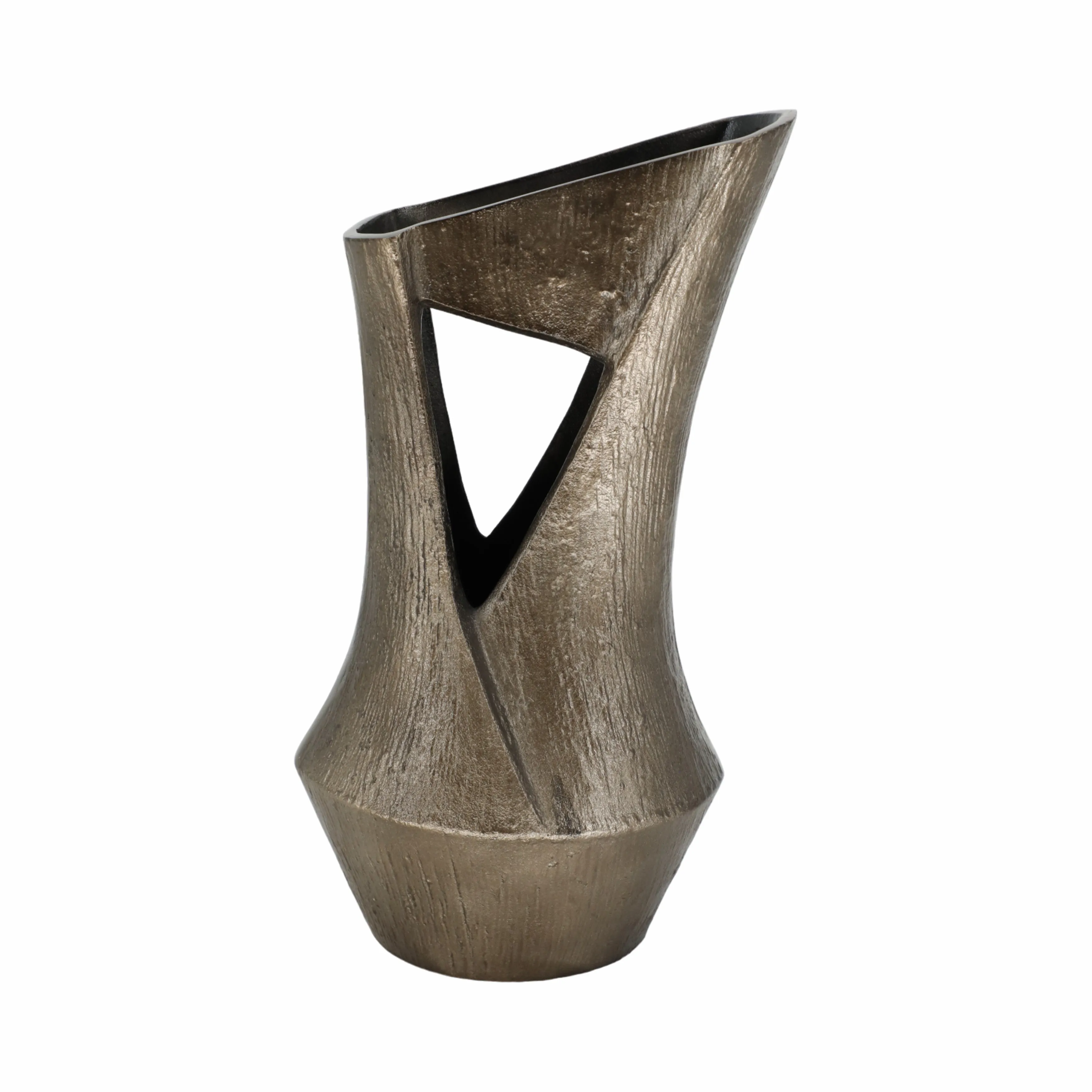 16" Seward Large Metal Vase