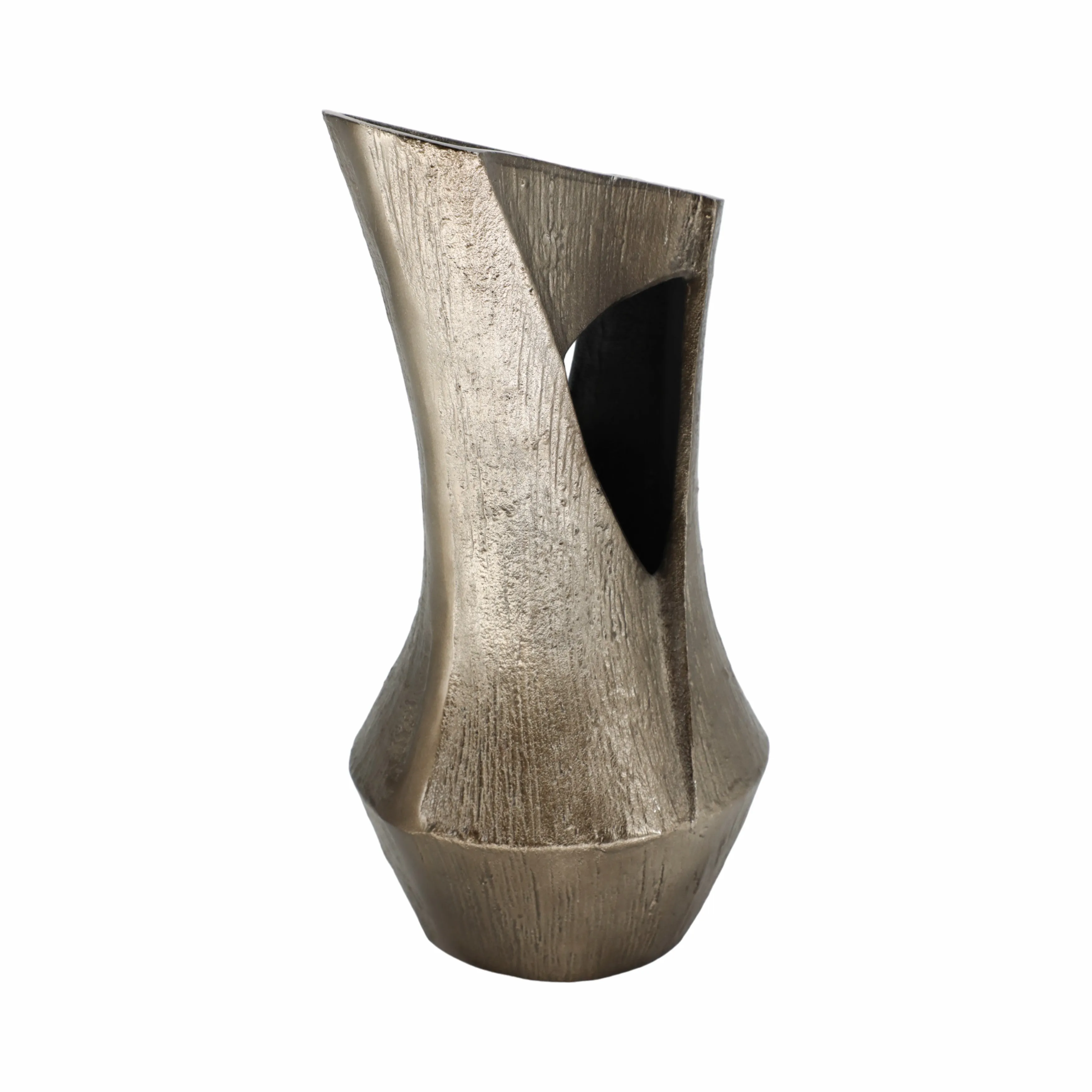 16" Seward Large Metal Vase