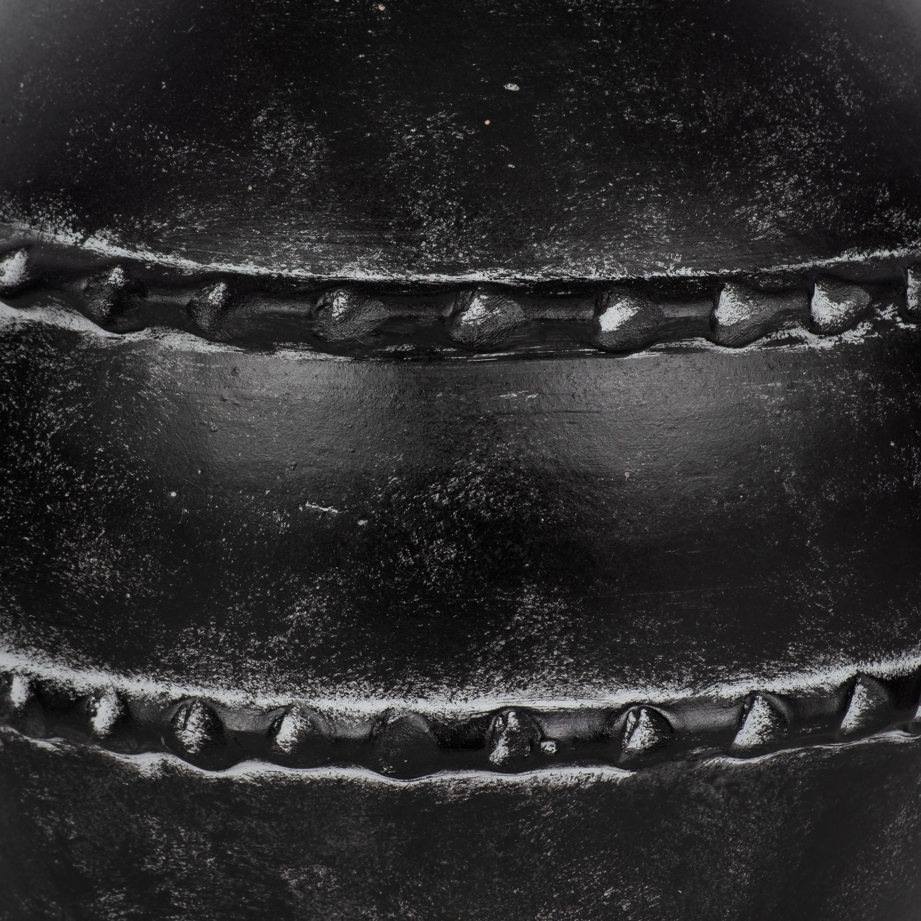 16" Traditional Terracotta Vase, Black