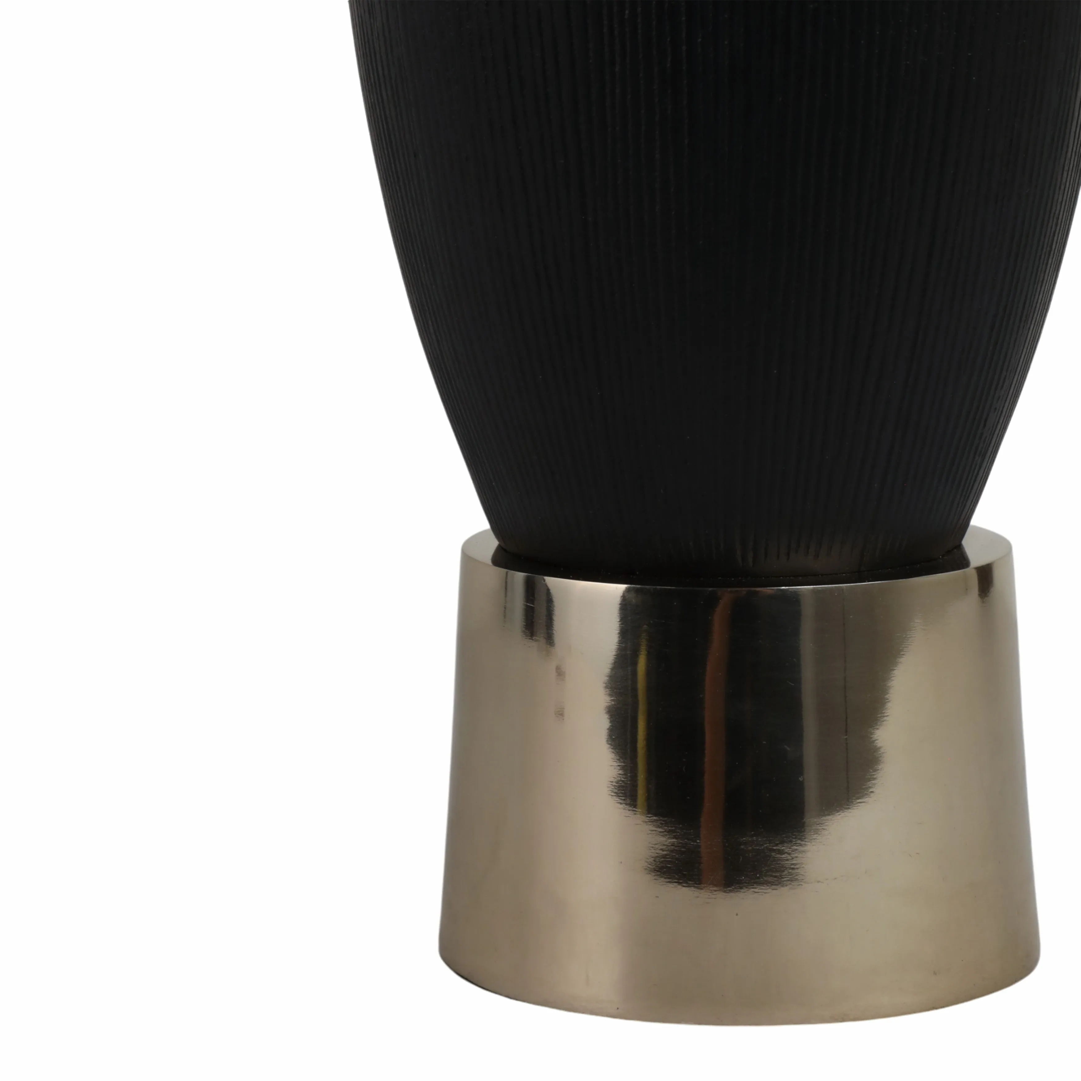 16" Wallmar Small Black And Gold Vase