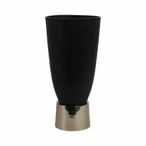 16" Wallmar Small Black And Gold Vase