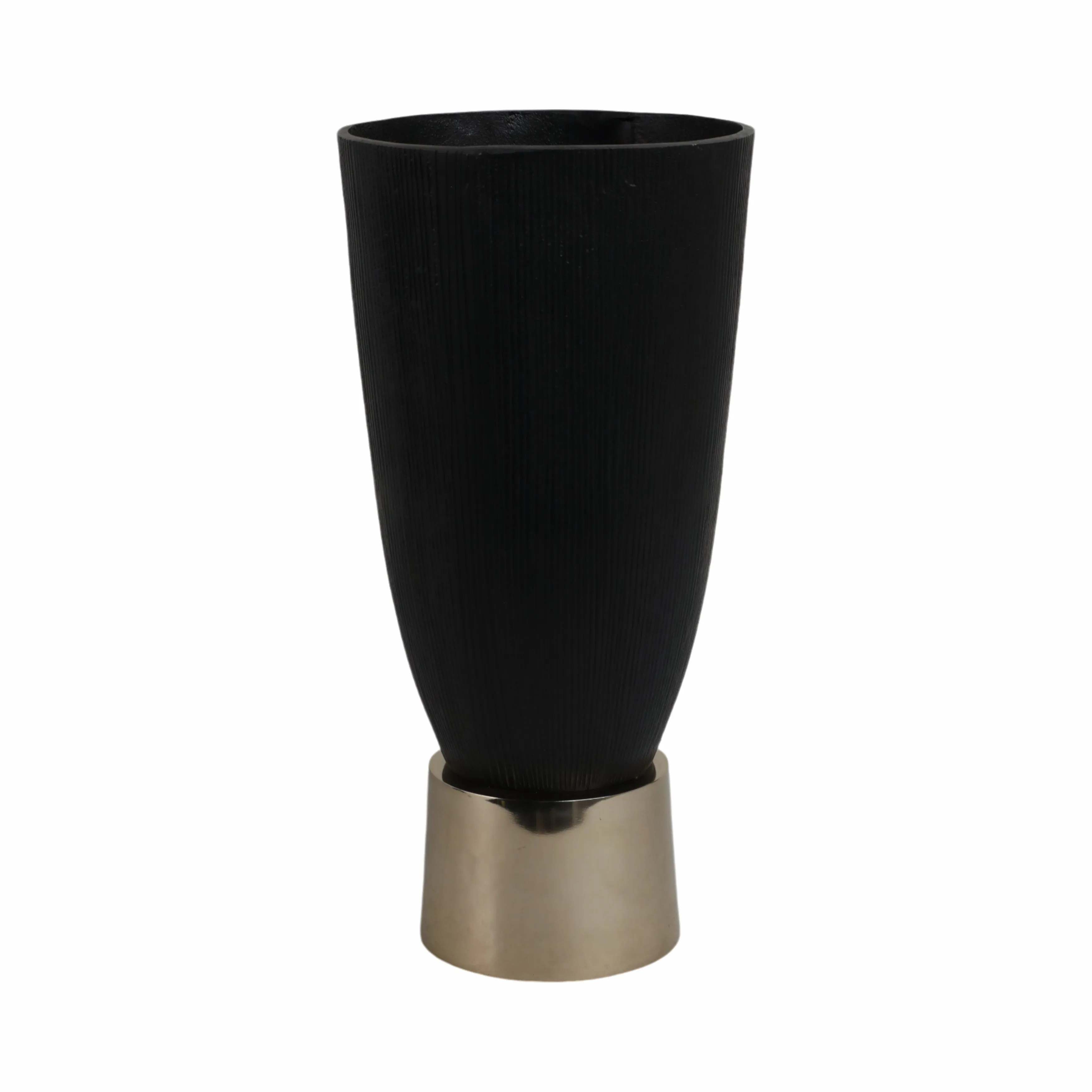 16" Wallmar Small Black And Gold Vase