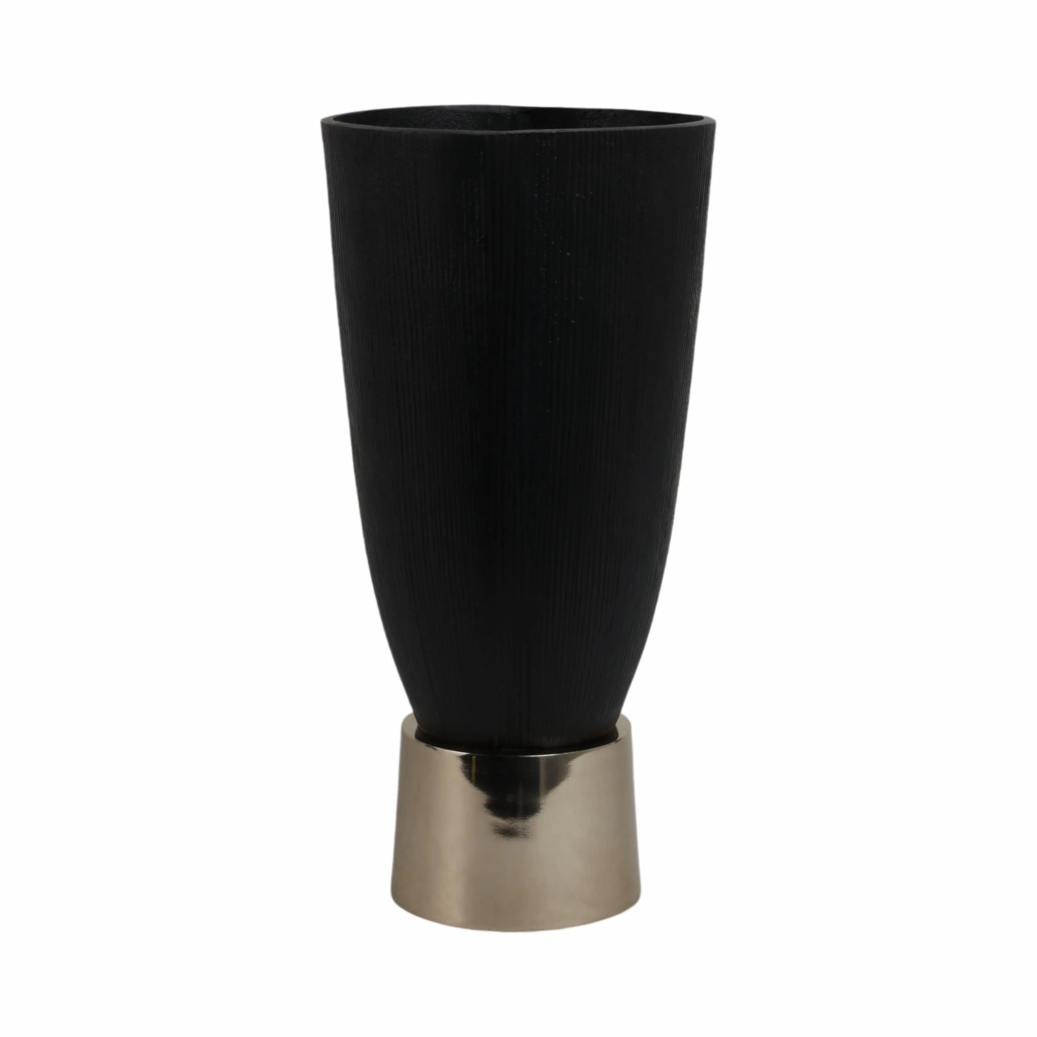 16" Wallmar Small Black And Gold Vase