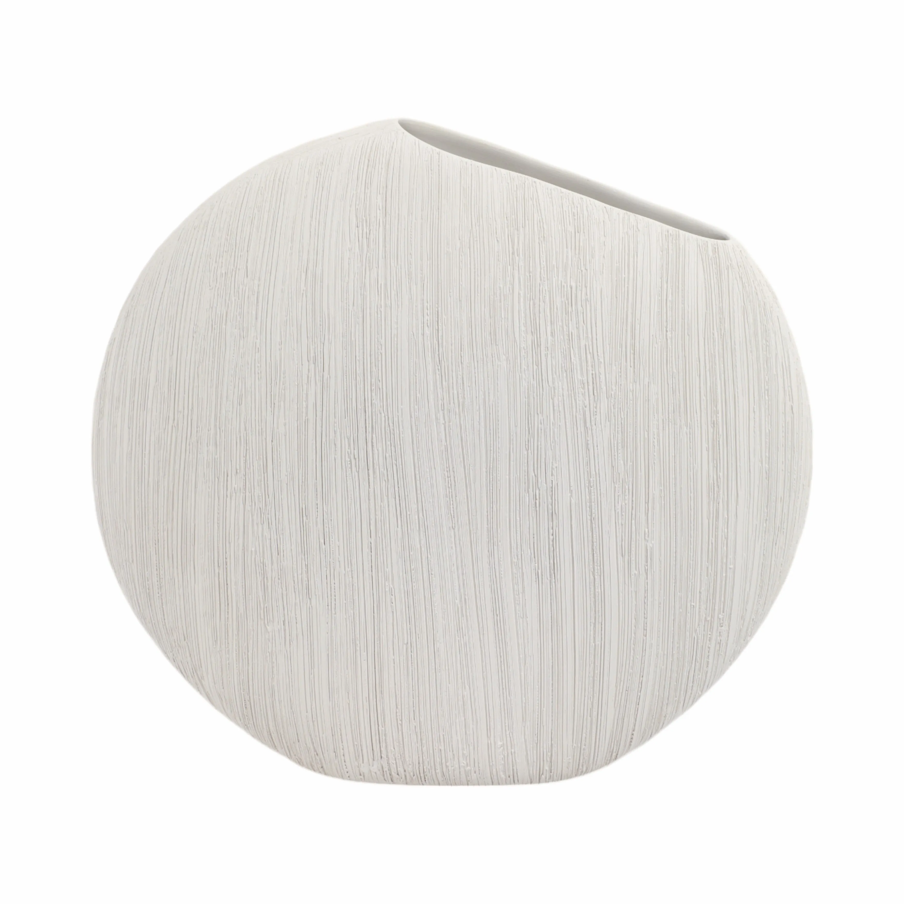 16x15" Cascais Large White Portugal Vase