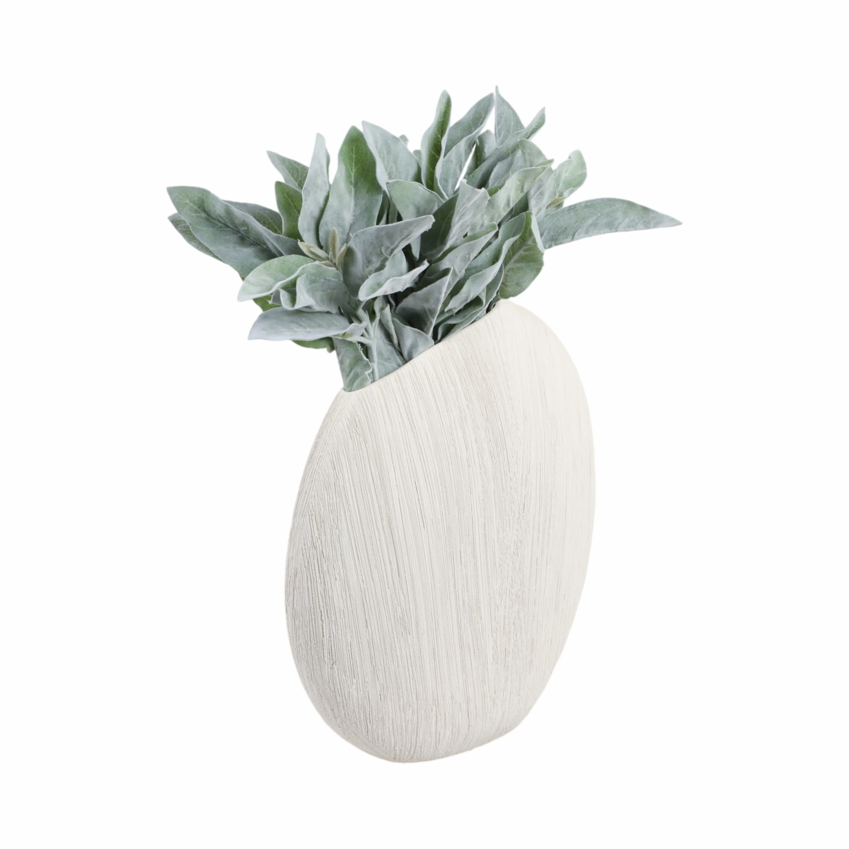 16x15" Cascais Large White Portugal Vase