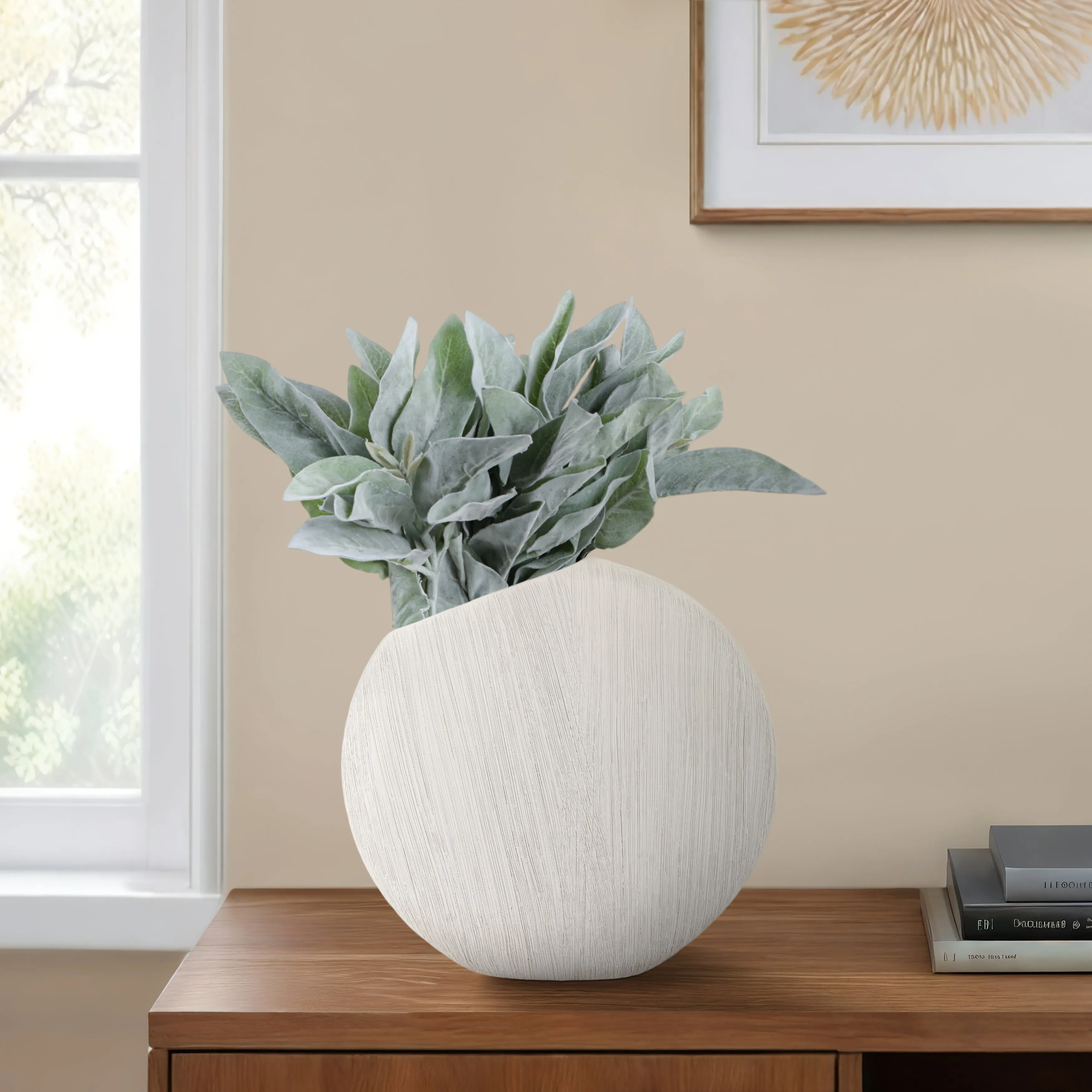16x15" Cascais Large White Portugal Vase