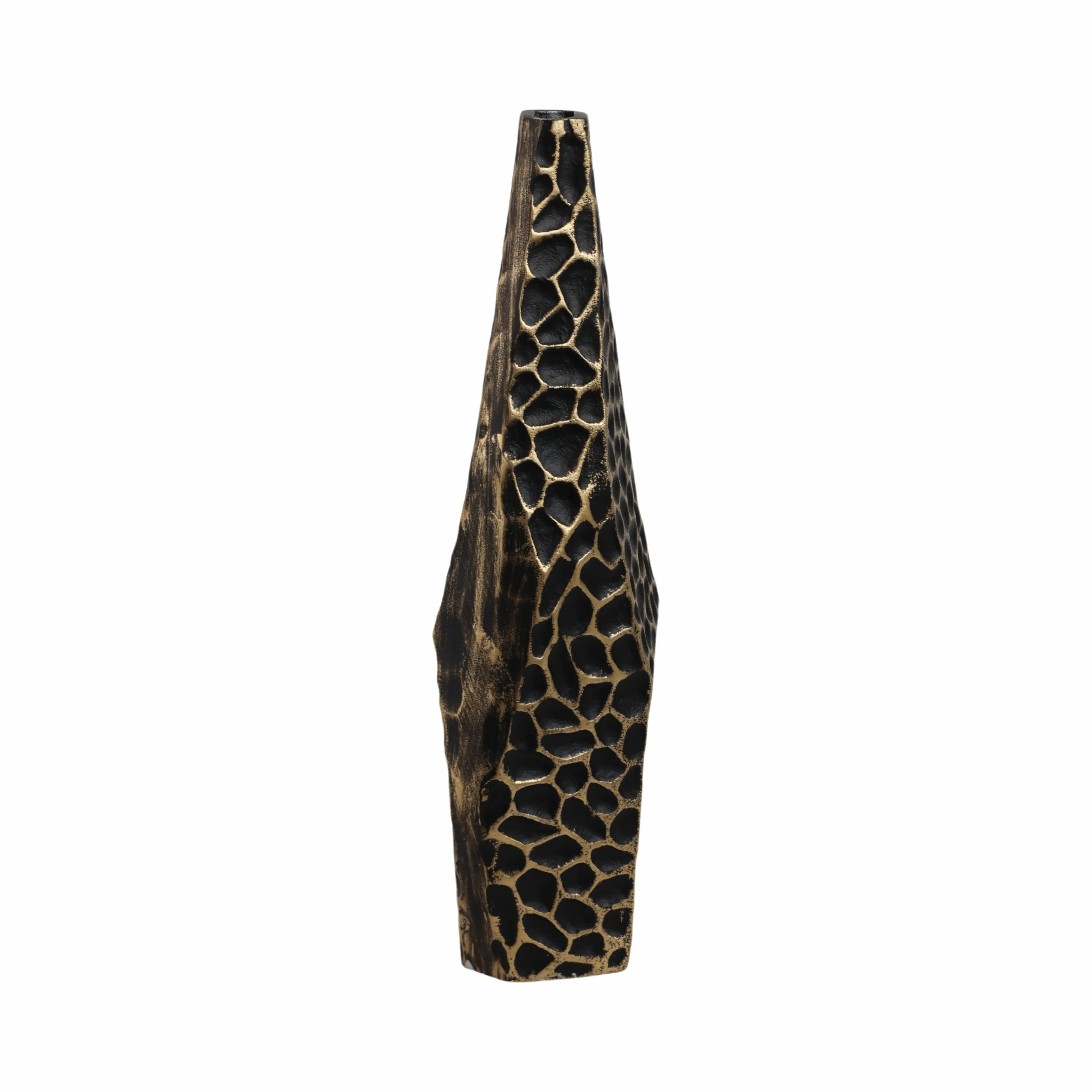 17" Balaz Bronze Asymetrical Metal Vase