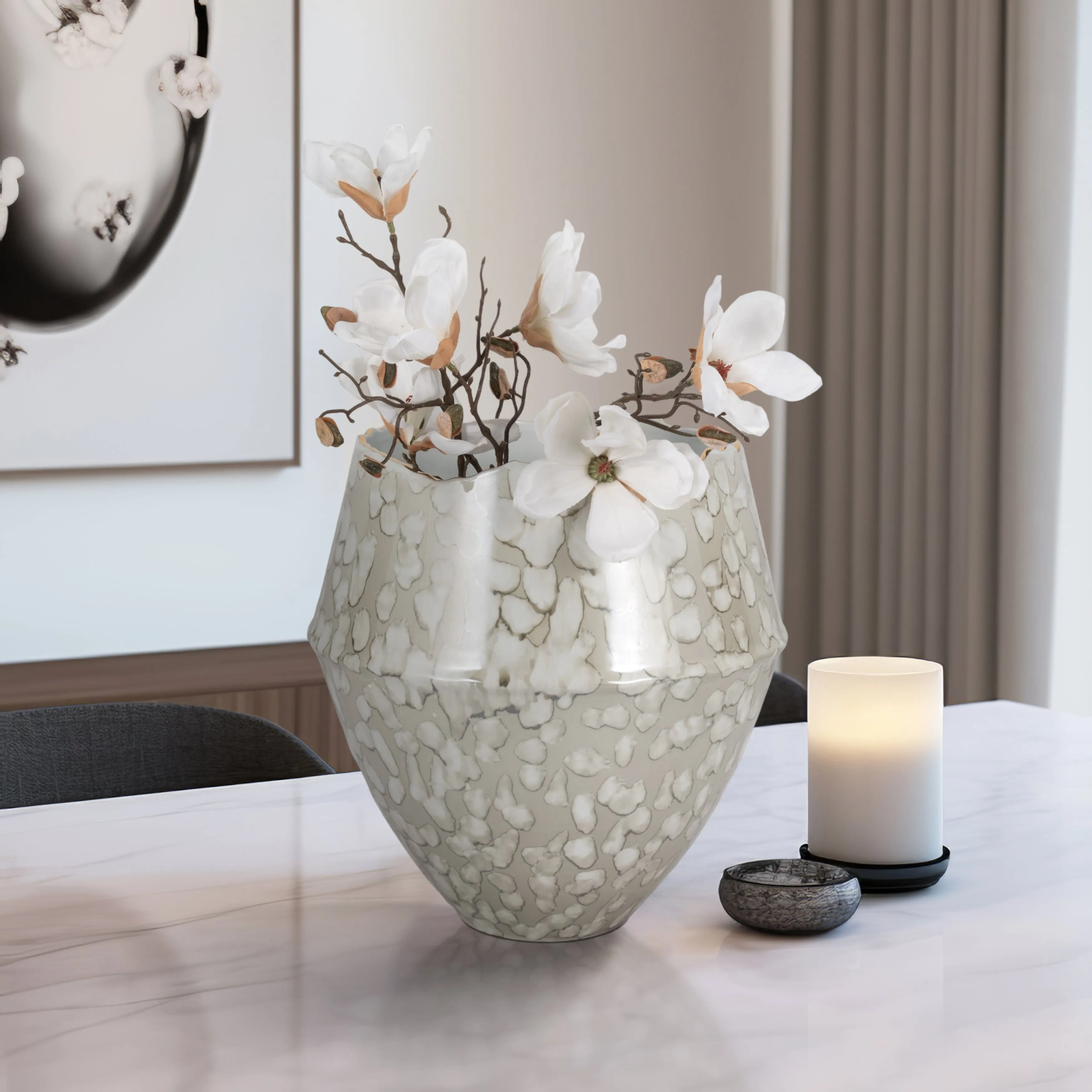17" CALEDONIA LARGE VASE, MULTI