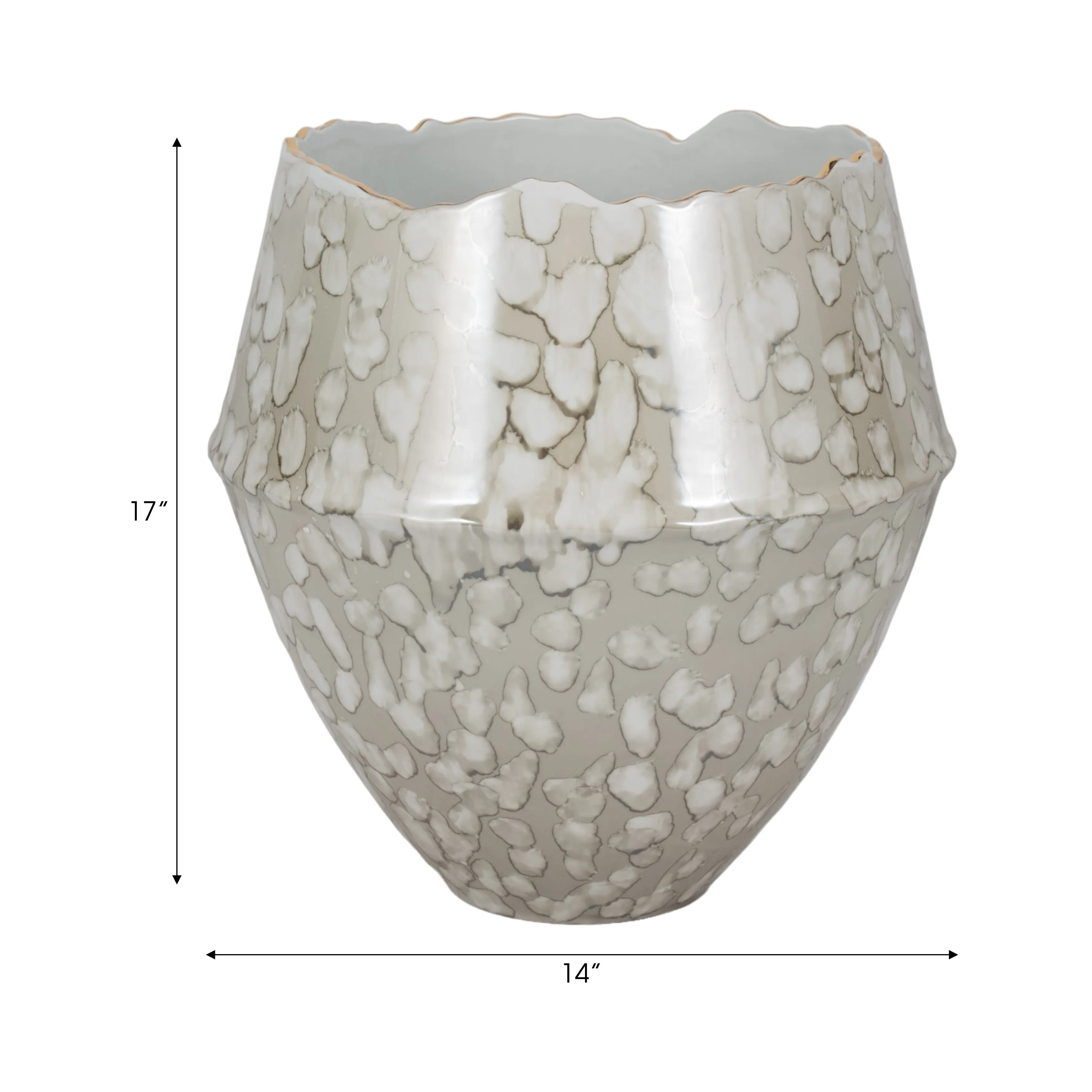 17" CALEDONIA LARGE VASE, MULTI