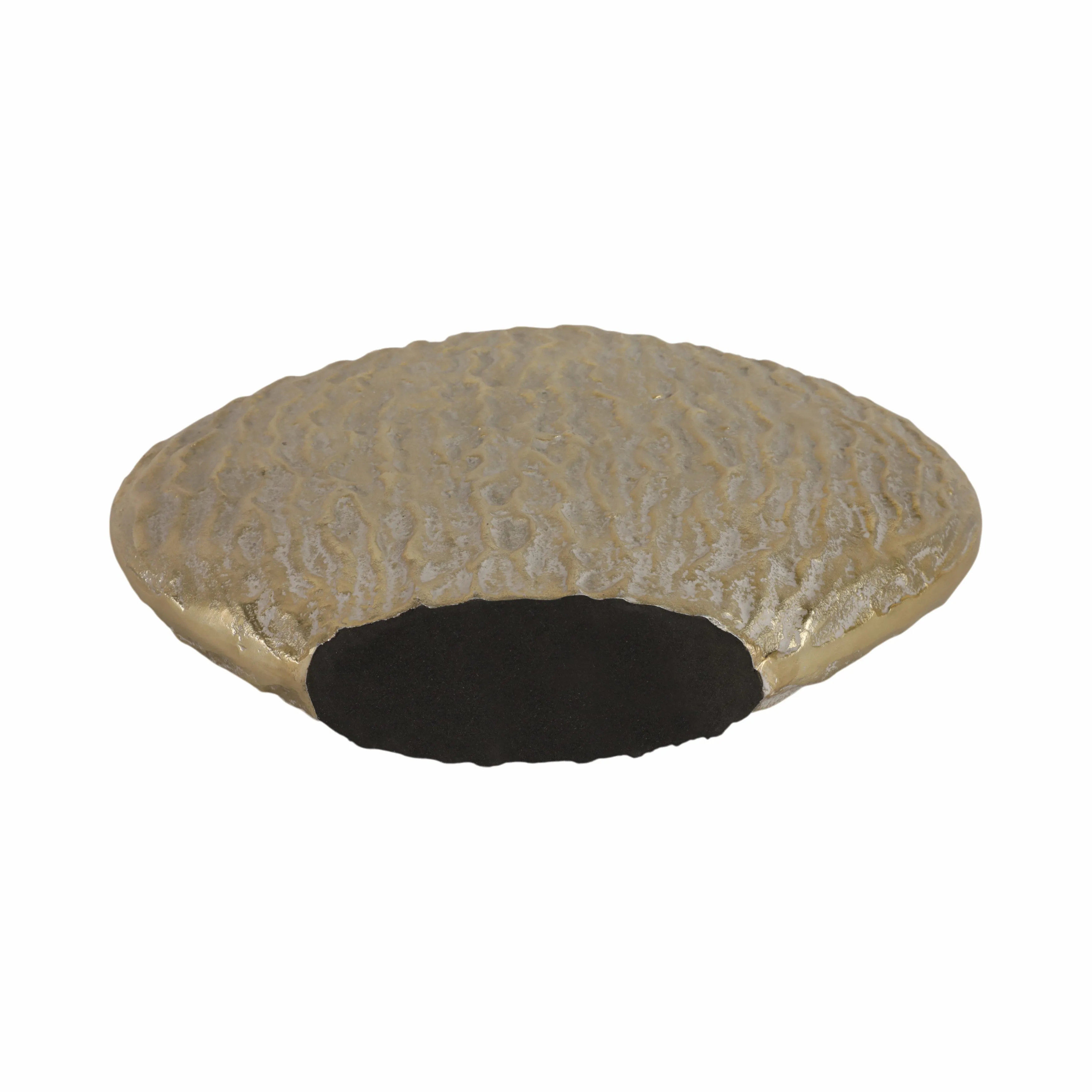 17" Utica Small Metal Vase, Gold