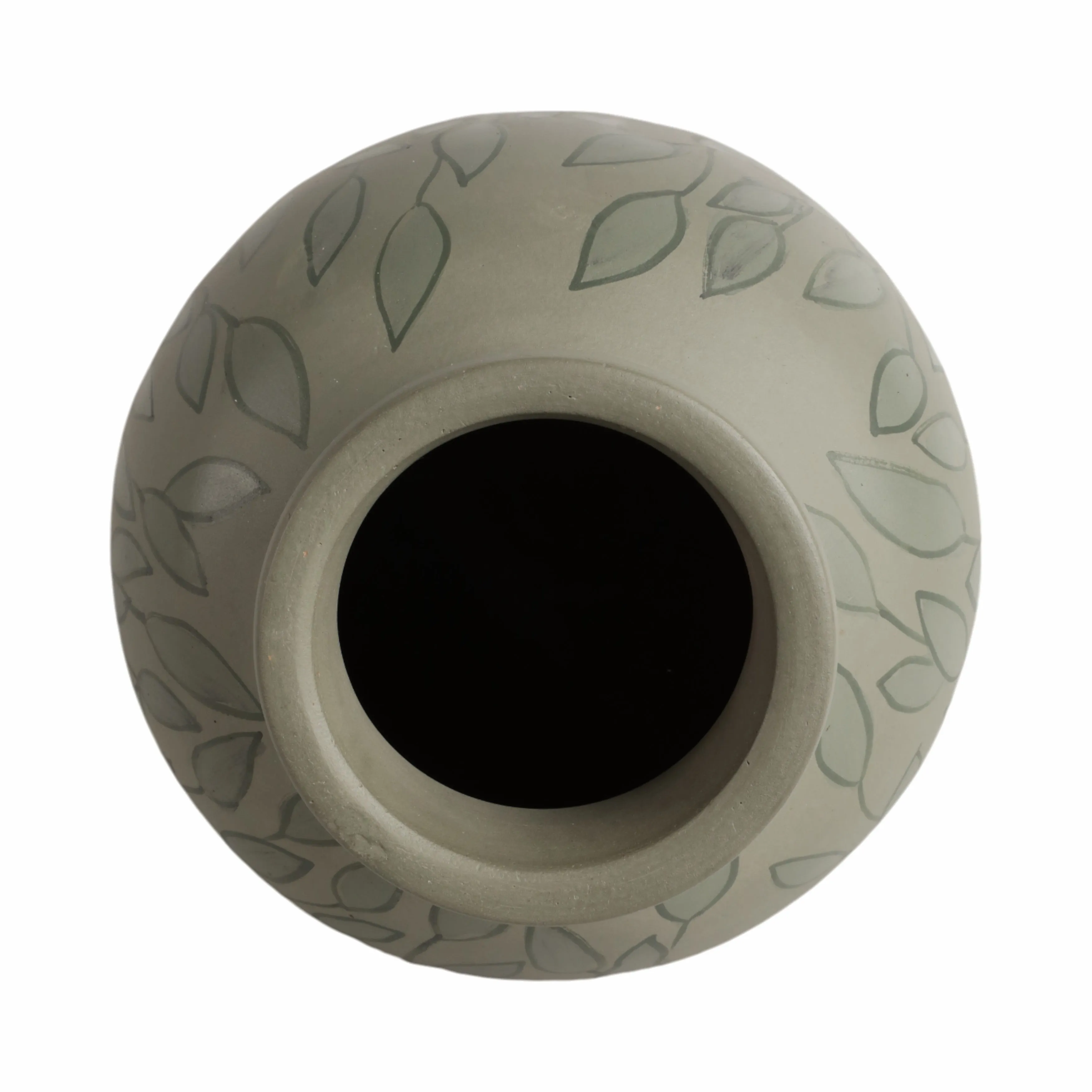 18" Macaire Large Green Vase