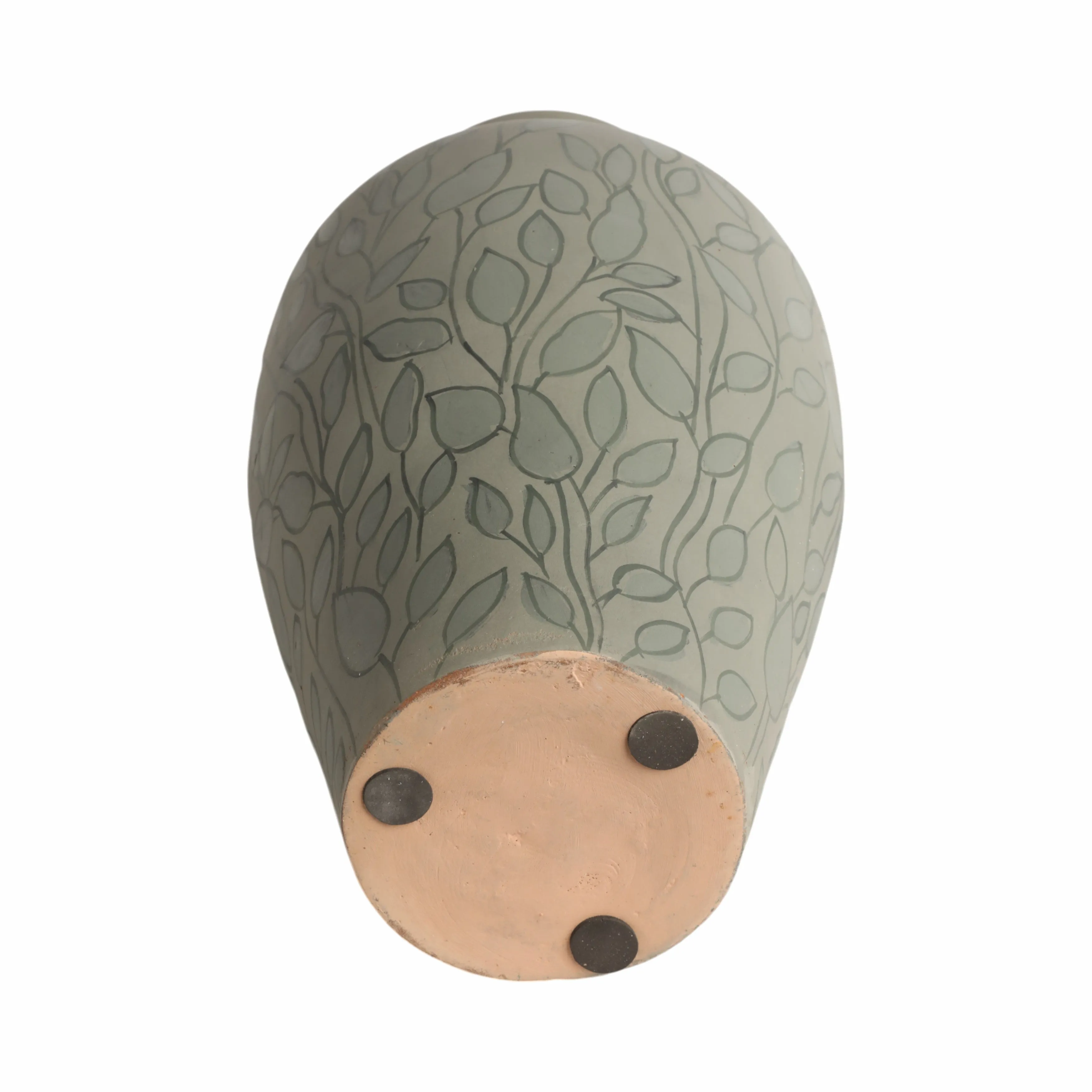18" Macaire Large Green Vase