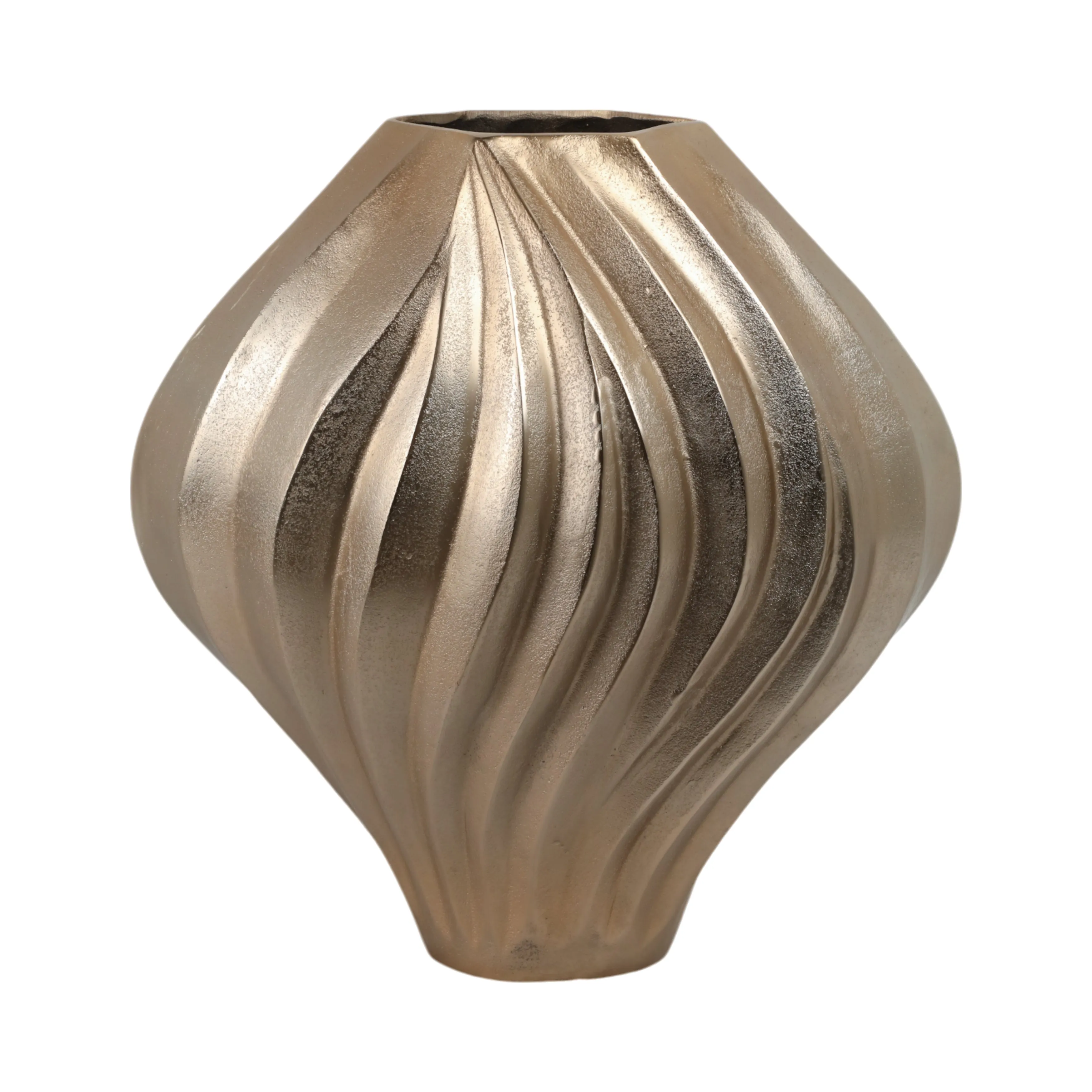 18"racine Large Gold Vase