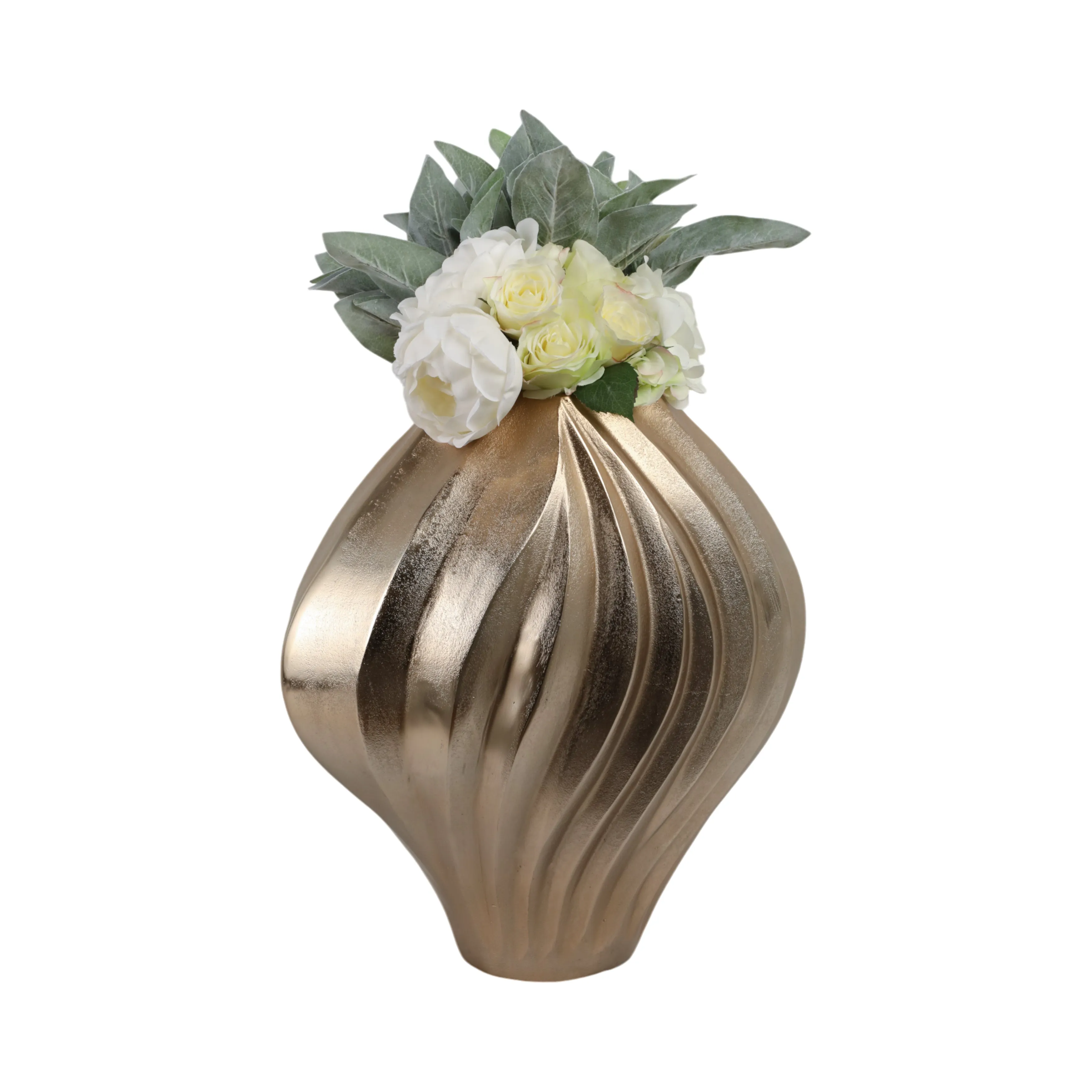 18"racine Large Gold Vase