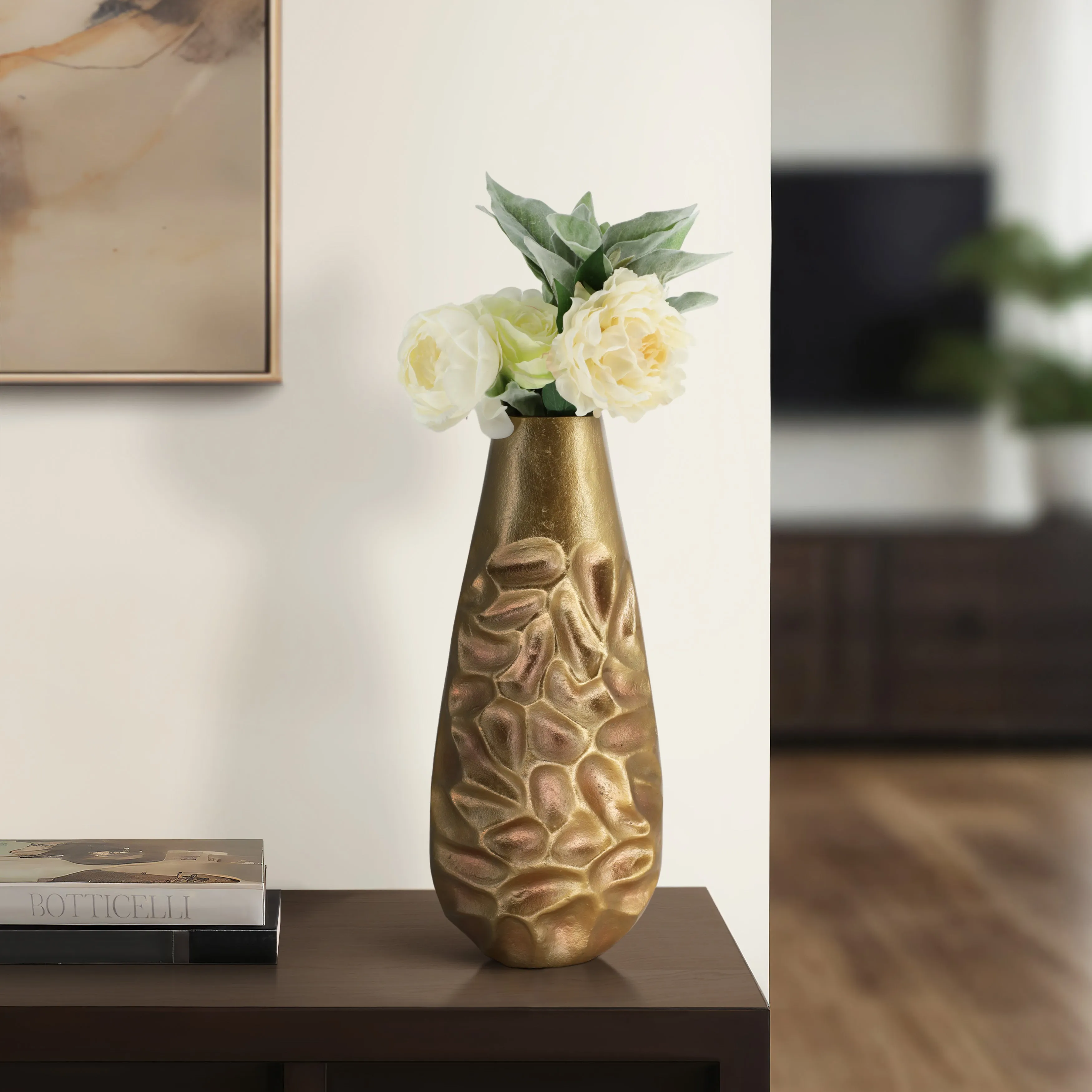 19" Cartwright Hammered Bronze Vase
