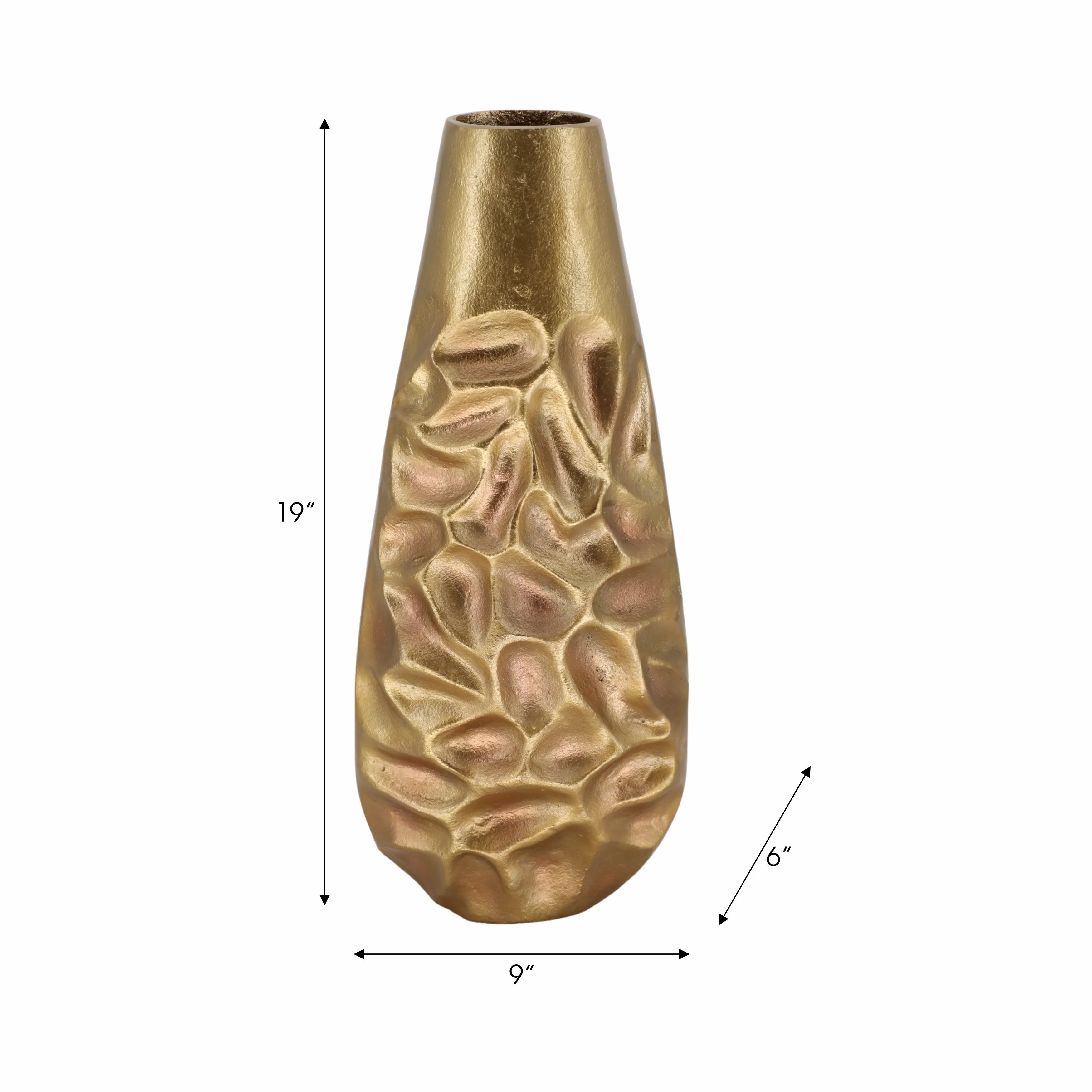 19" Cartwright Hammered Bronze Vase