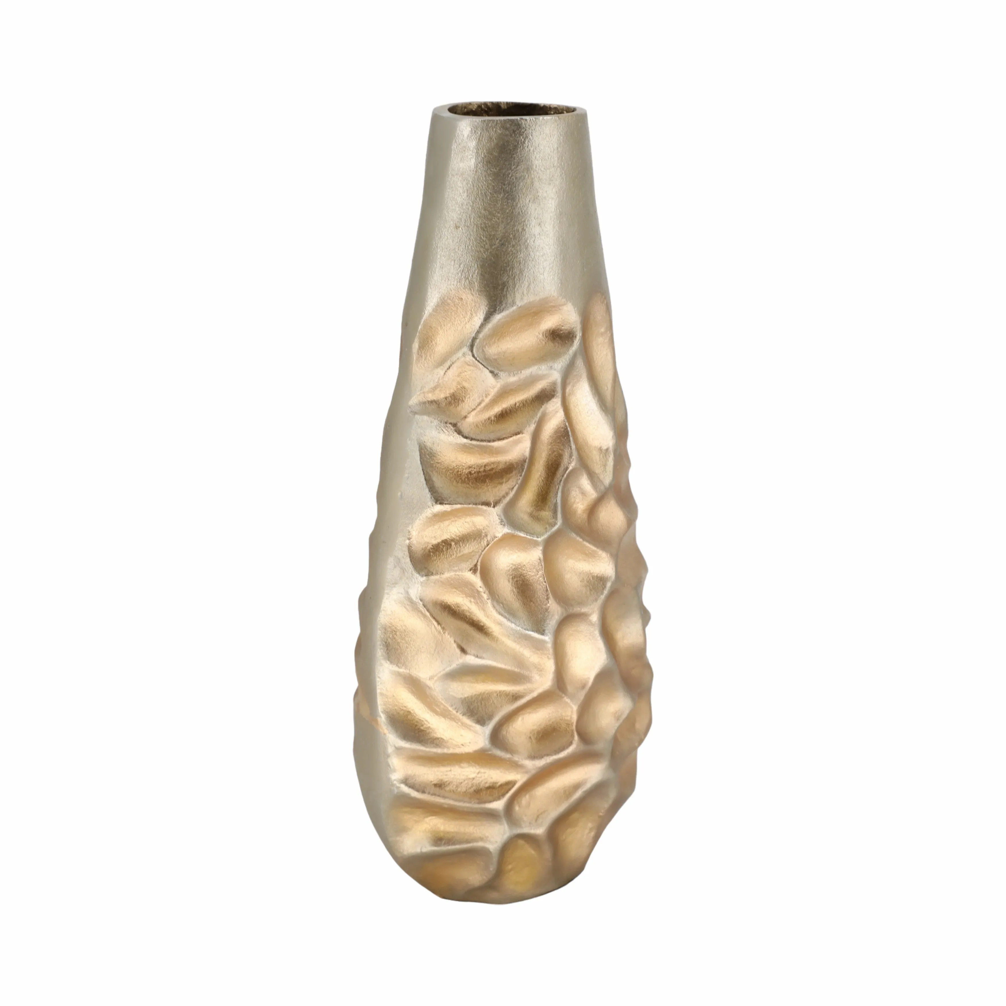 19" Cartwright Hammered Gold Vase