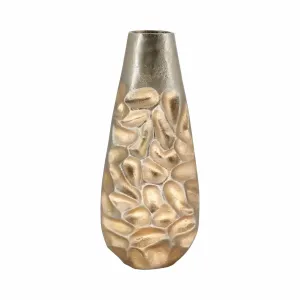 19" Cartwright Hammered Gold Vase