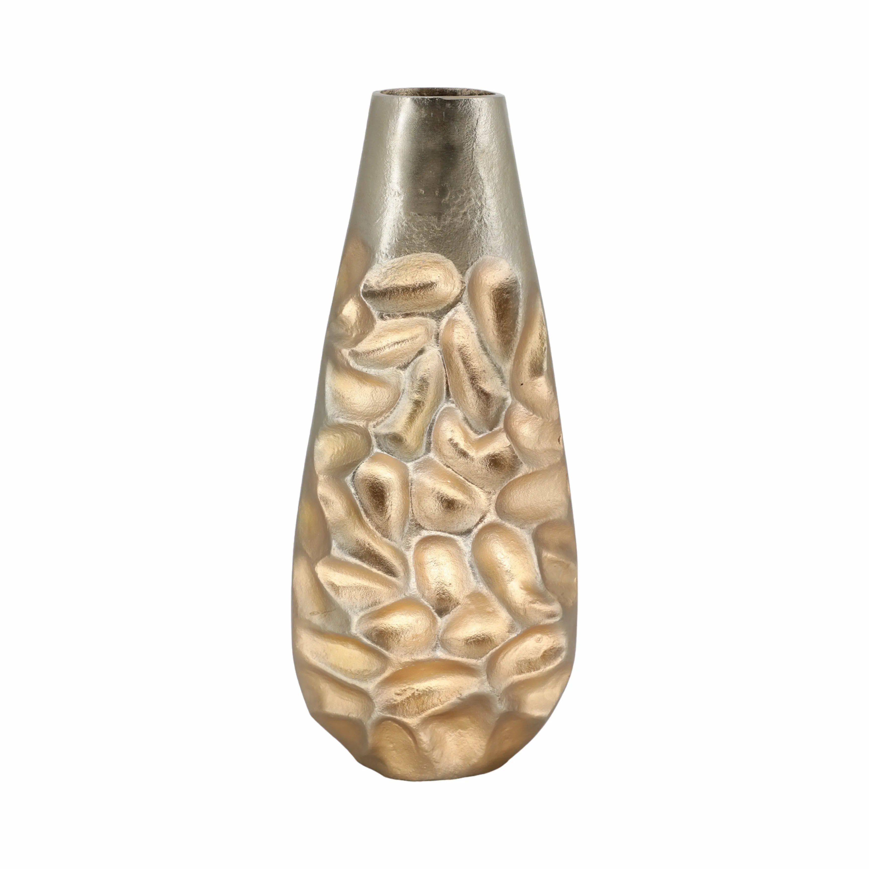 19" Cartwright Hammered Gold Vase