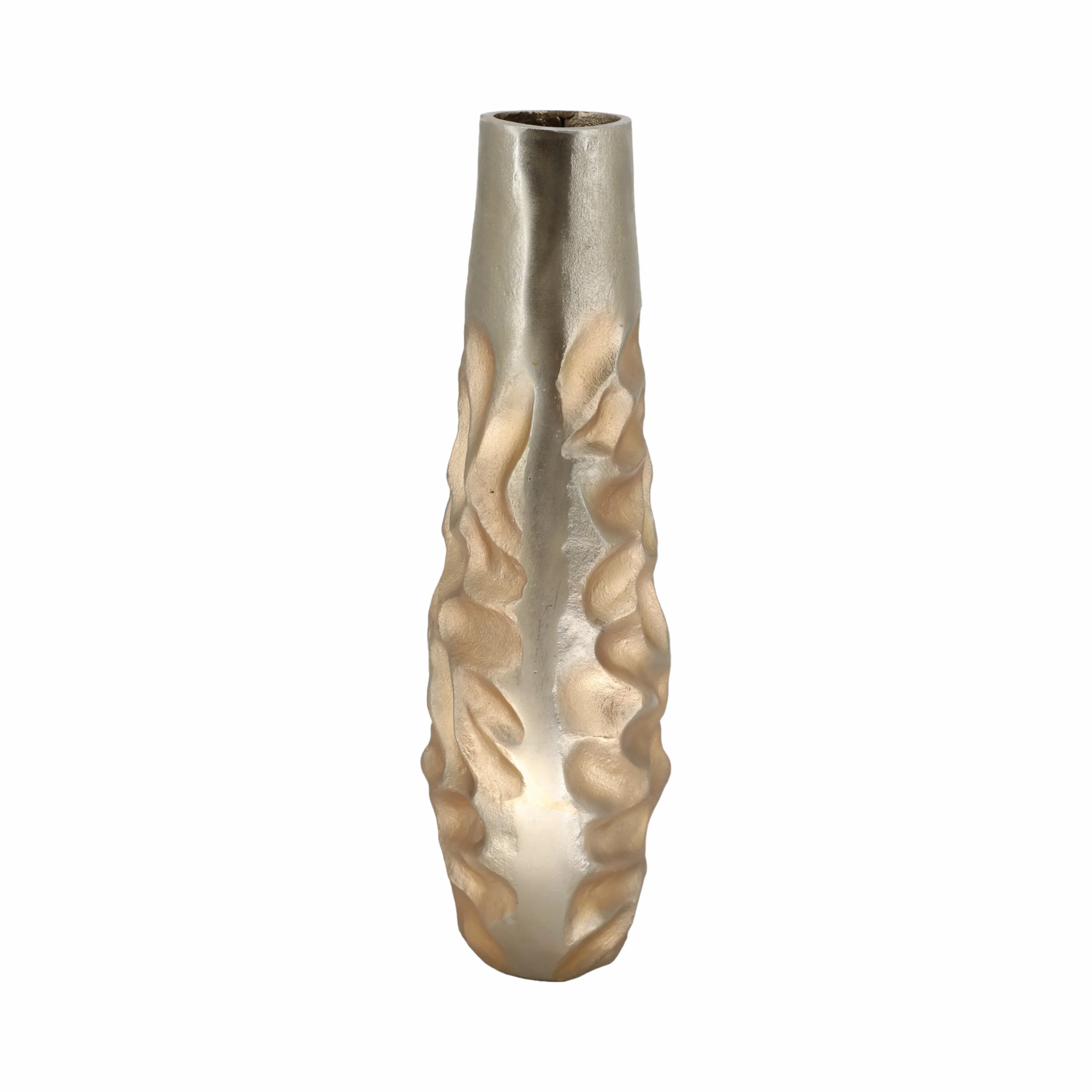 19" Cartwright Hammered Gold Vase