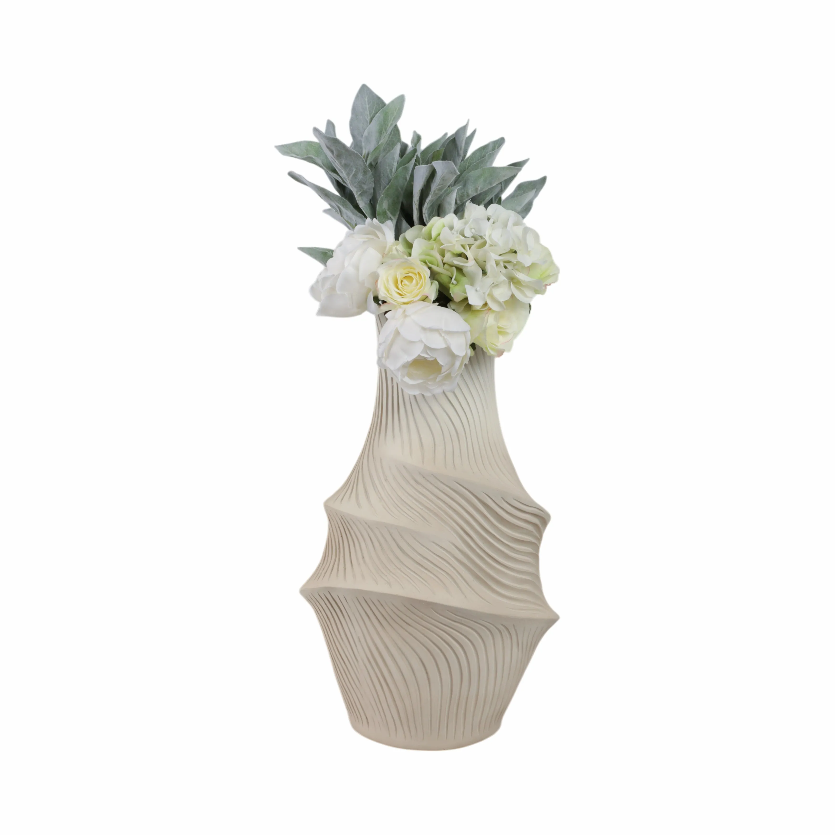 19" Lommel Large Carved Vase