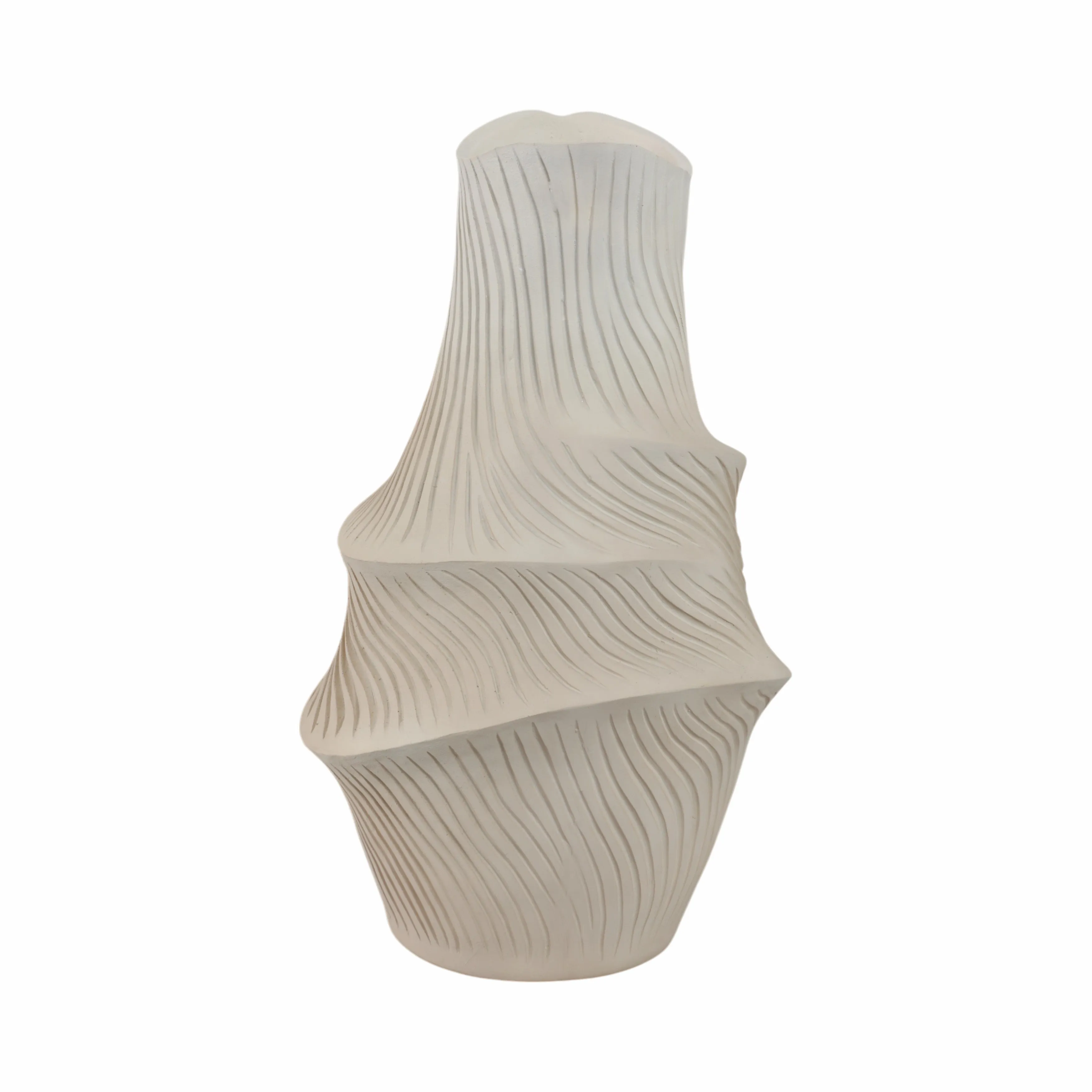 19" Lommel Large Carved Vase