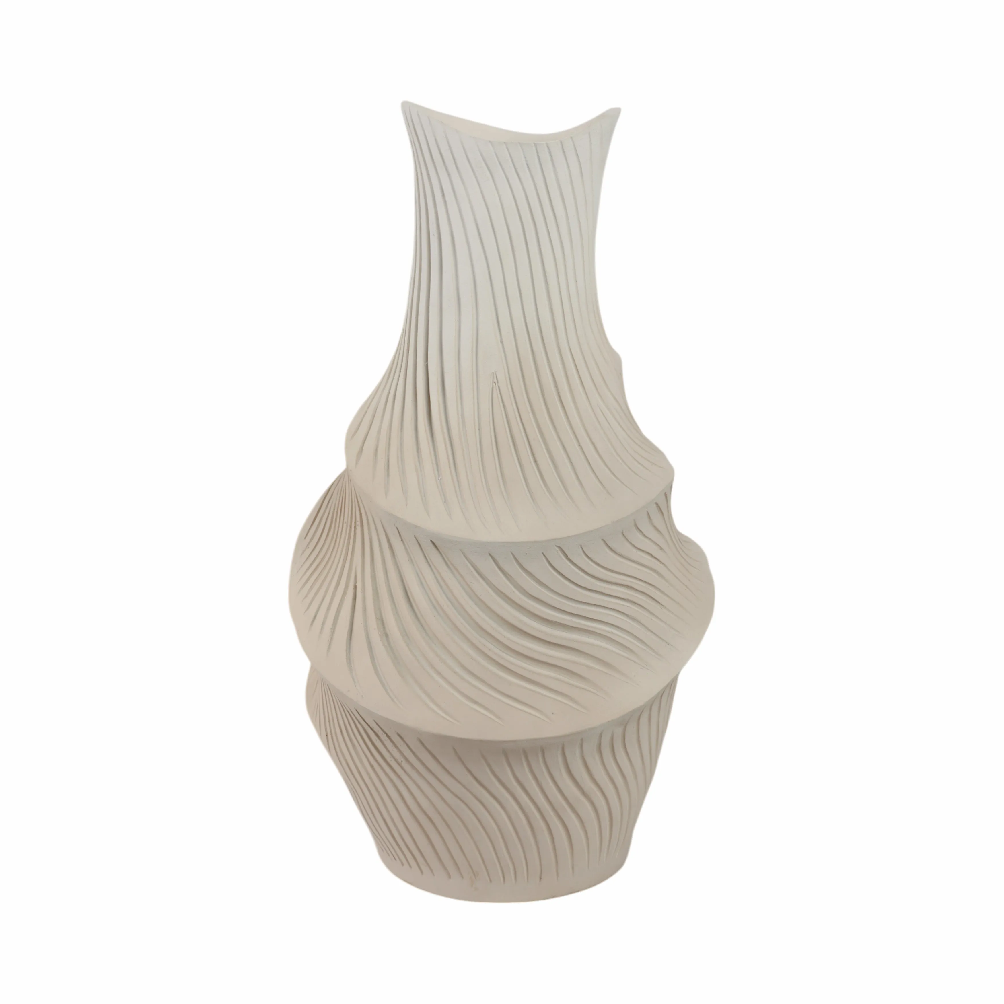 19" Lommel Large Carved Vase