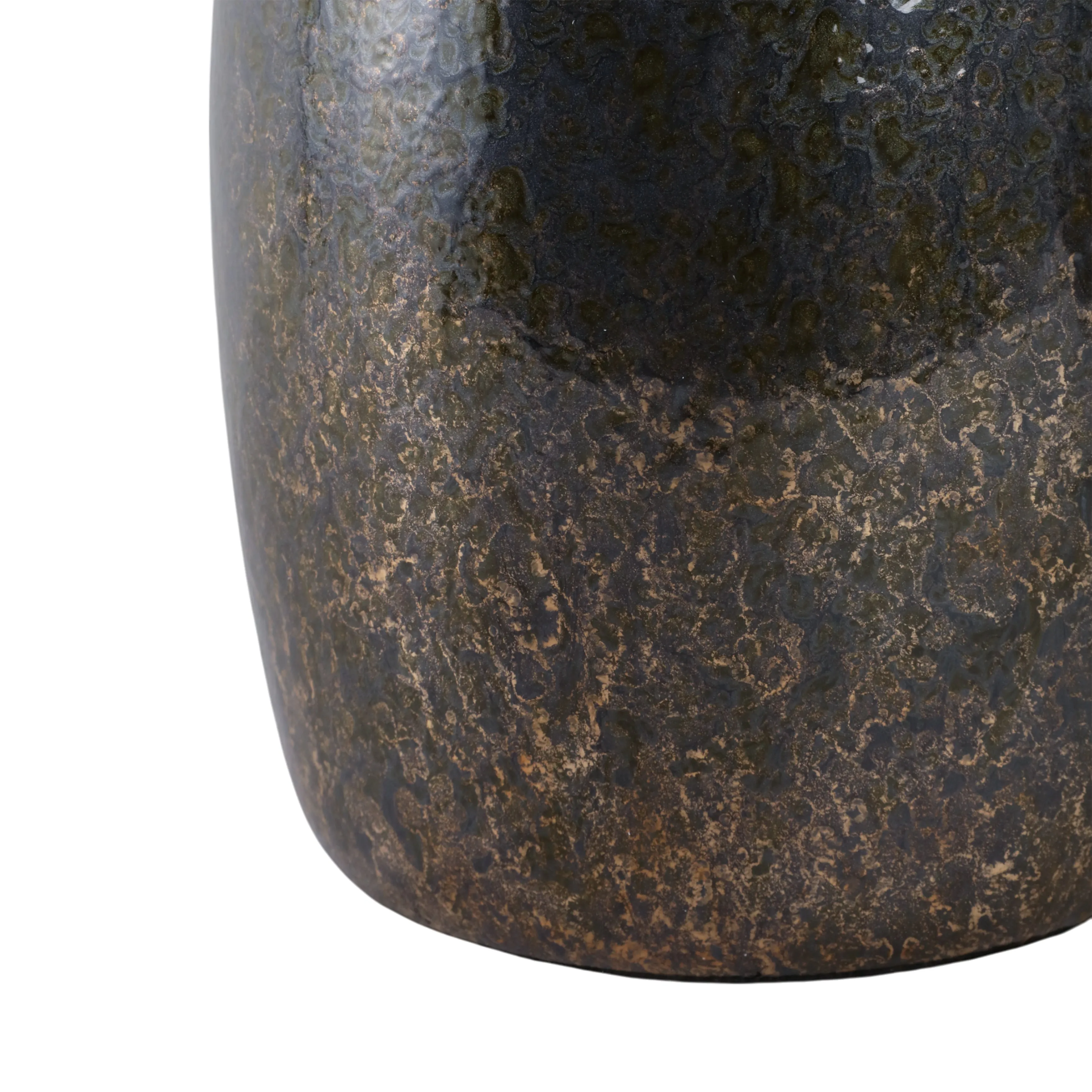20" Arielle Large Pyrite Stone And Glass Bottle