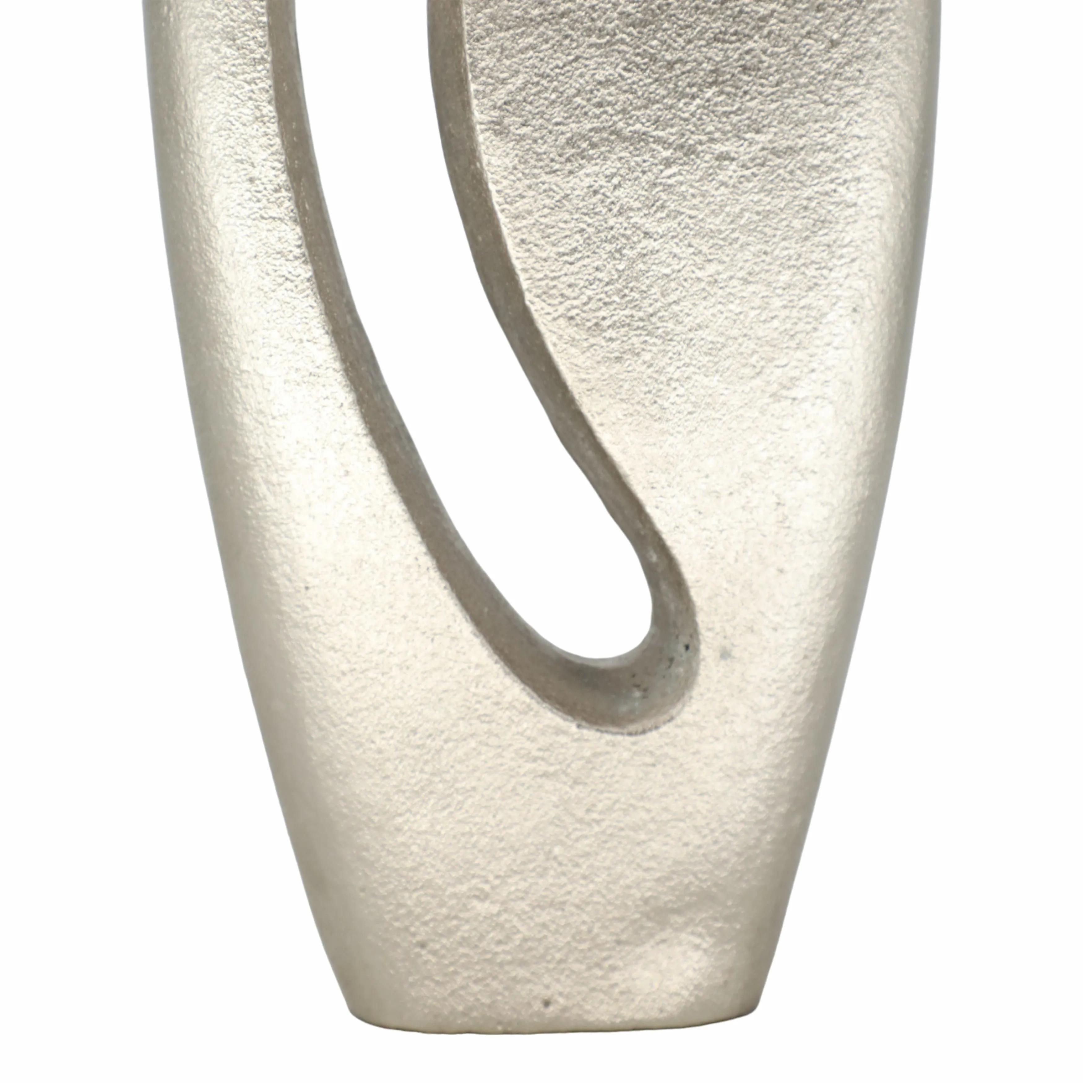 20" Davena Silver Metal Vase