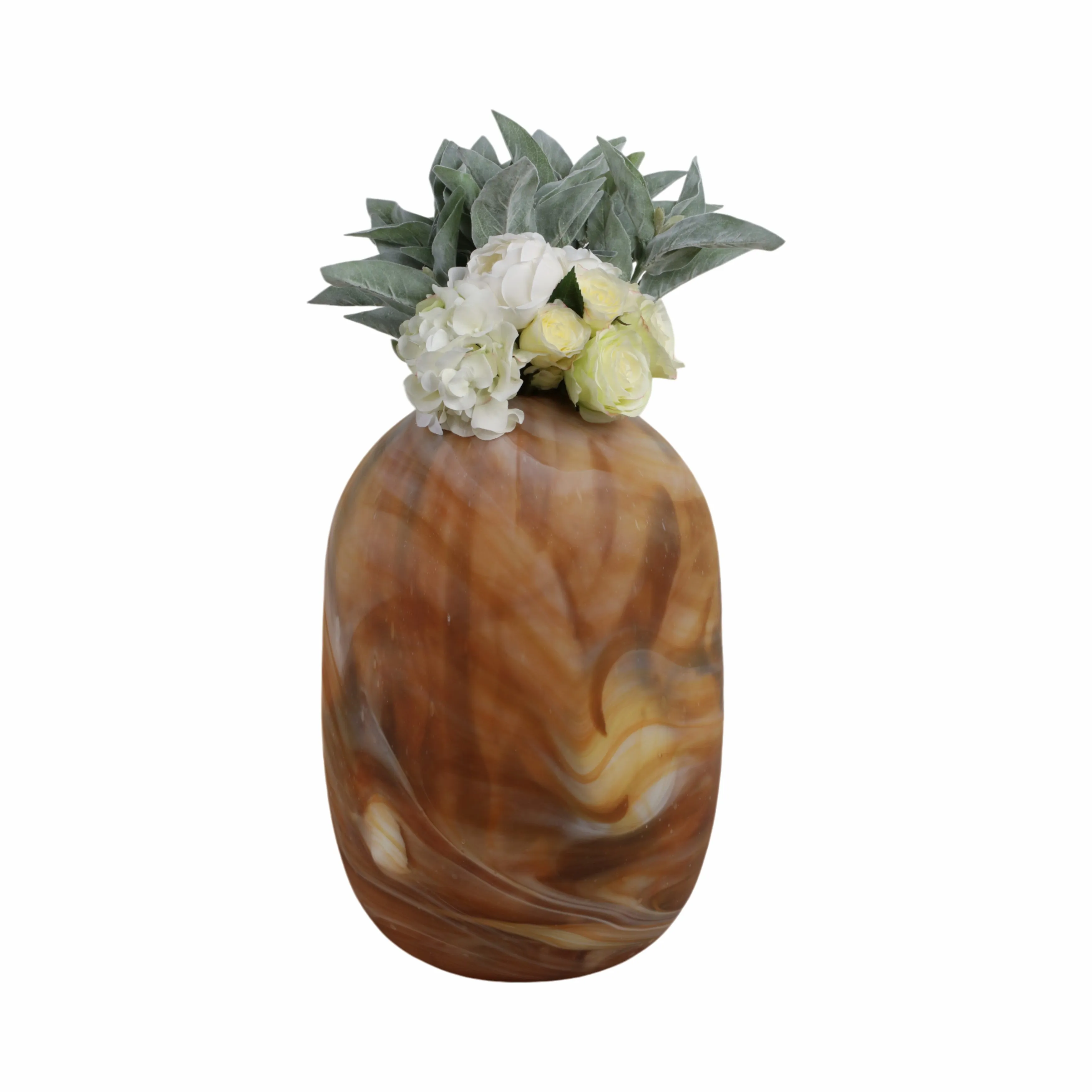 20" Marseille Large Brown Glass Vase