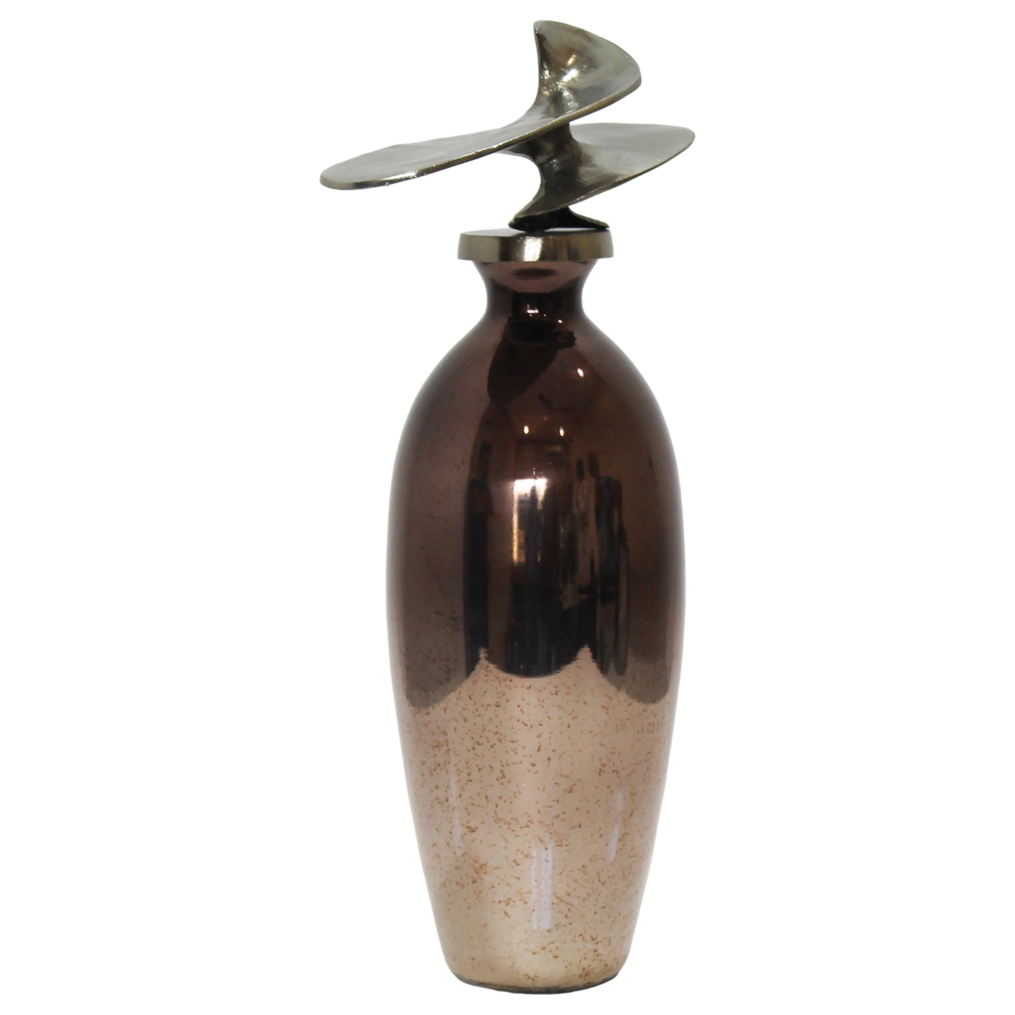20" Noble Small Glass Bottle With Topper