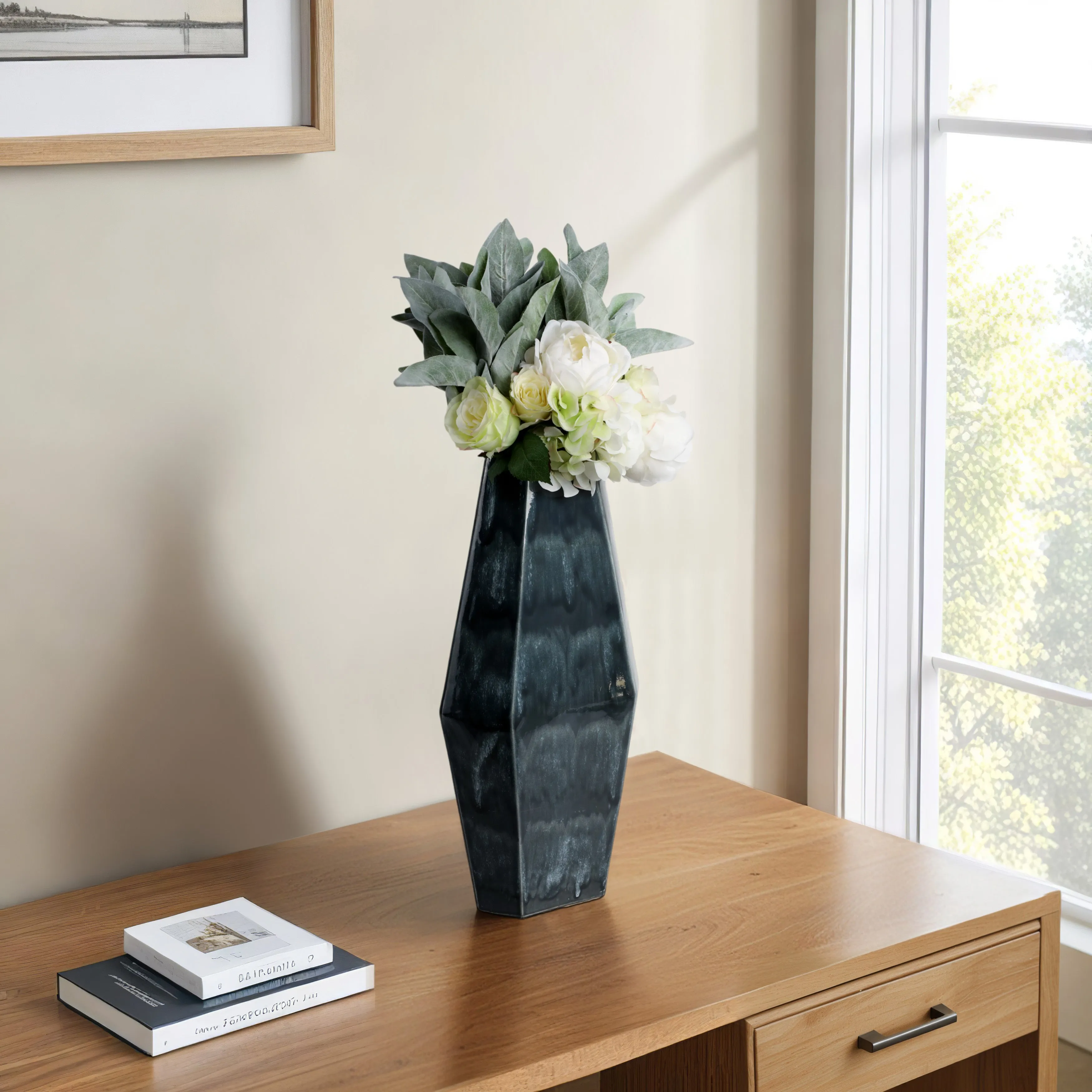21" Amos Large Cer Vase