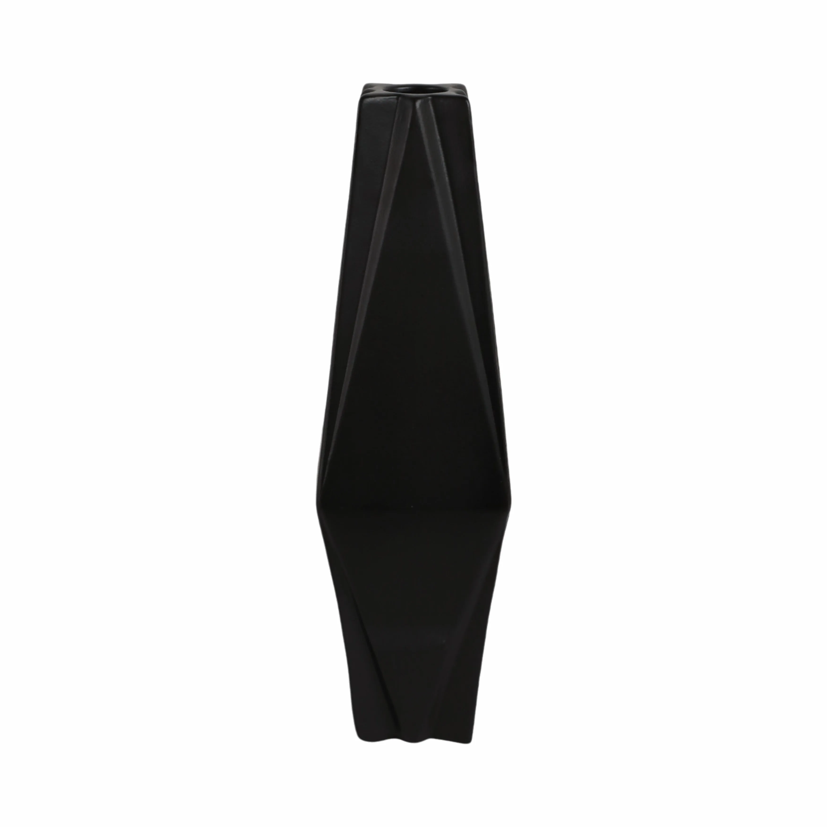 21" Bonney Small Black Cer Vase