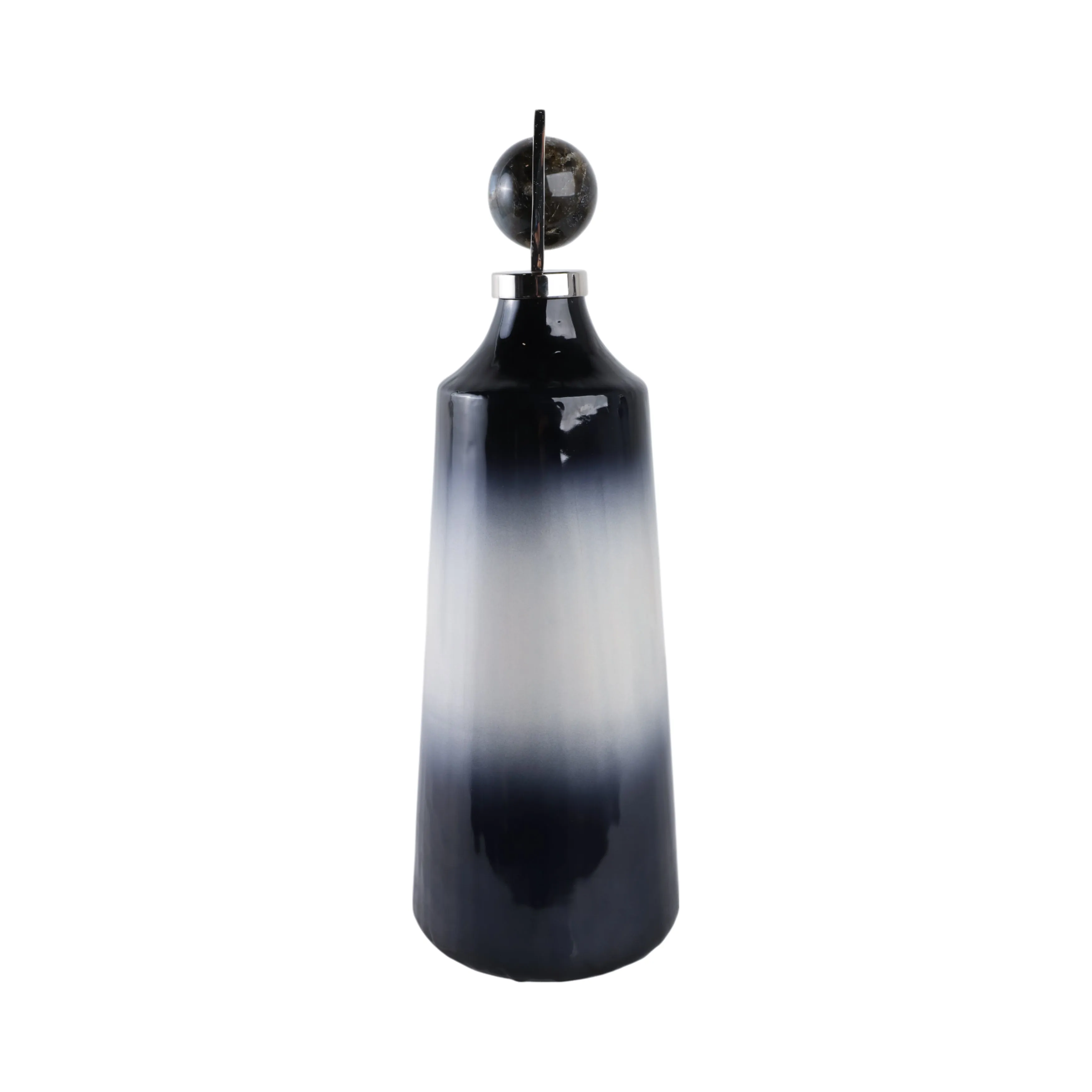 21" Macklin Medium Labradorite Stone And Metal Bot