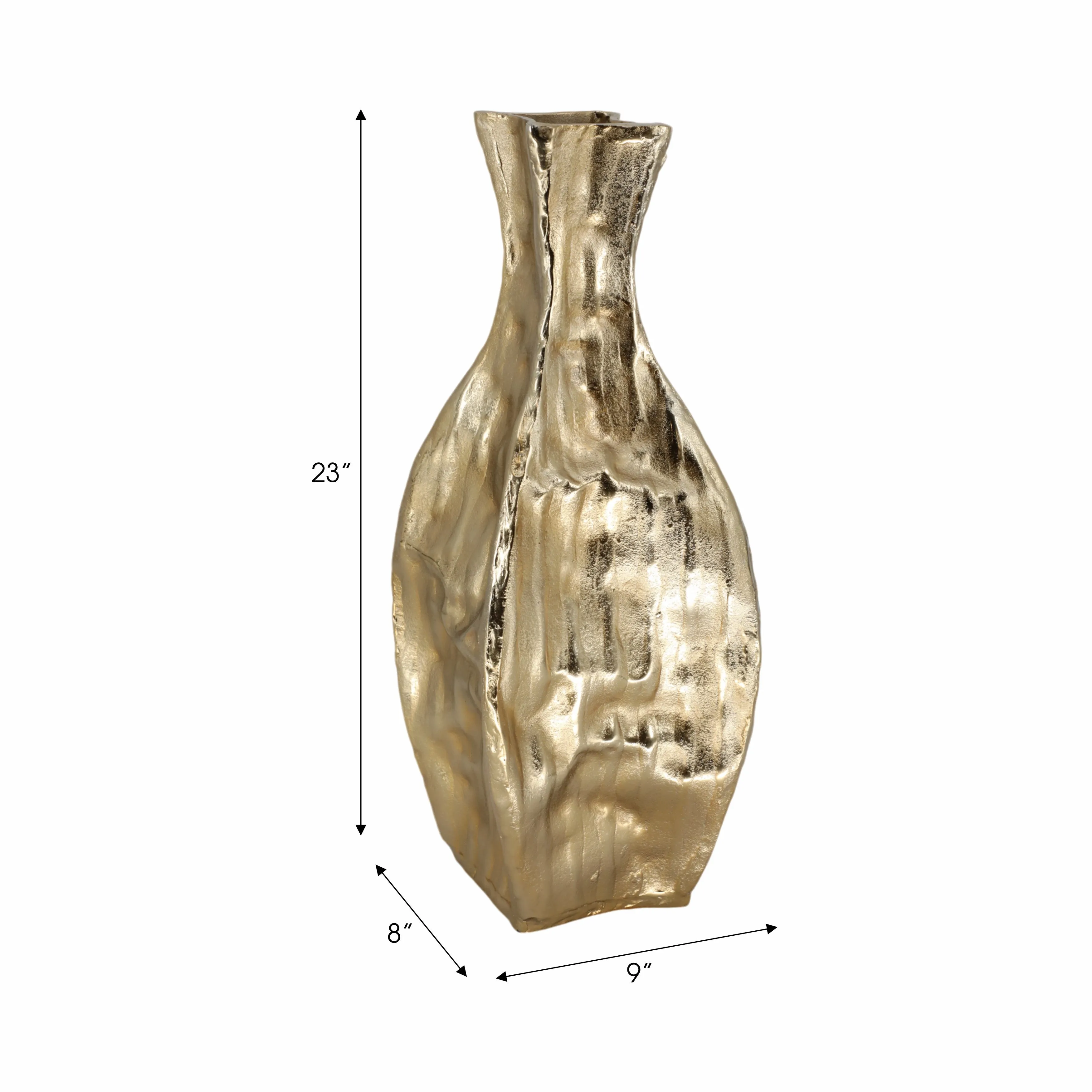 23" Bastia Large Gold Vase