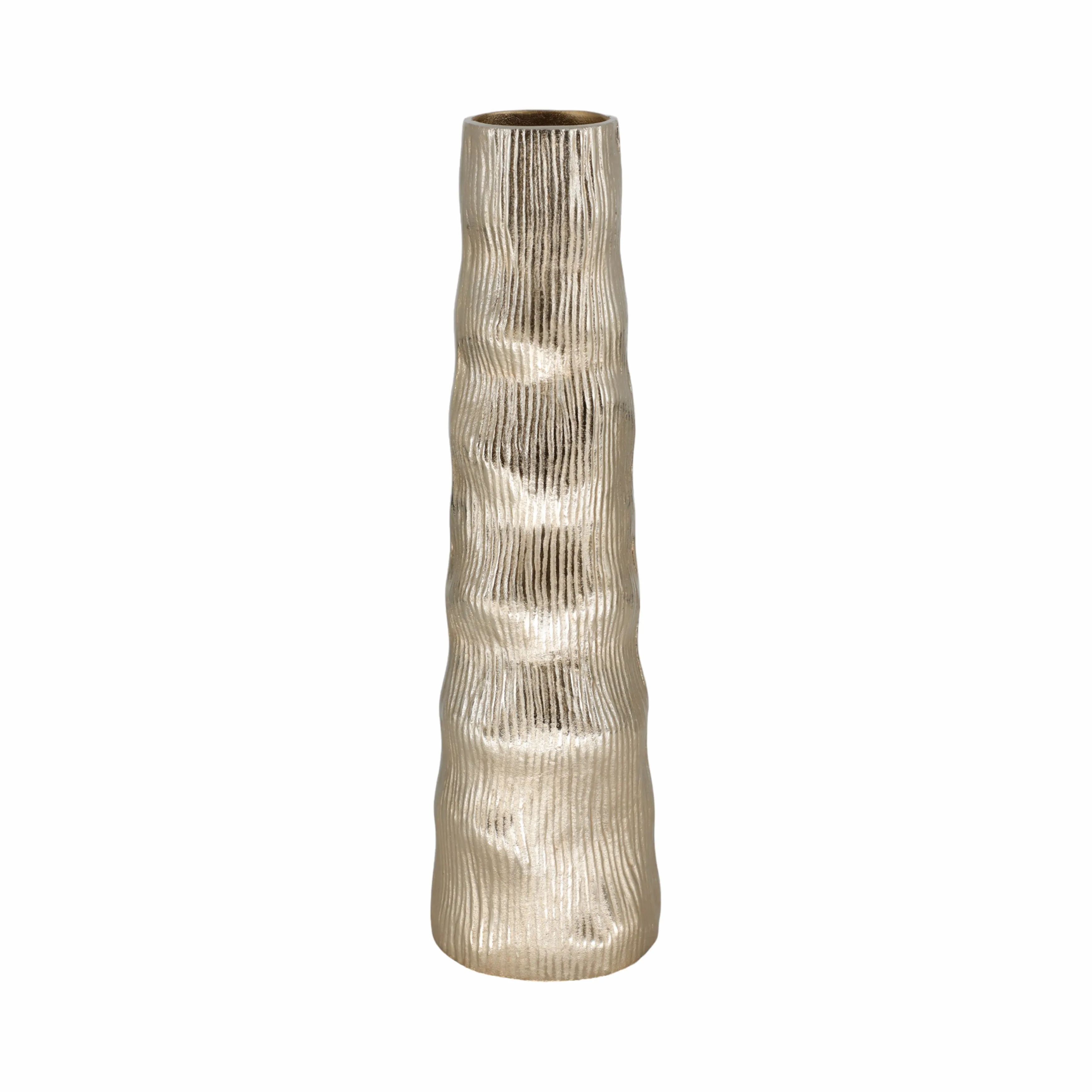 23" Sitka Medium Gold Metal Vase