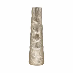 23" Sitka Medium Gold Metal Vase