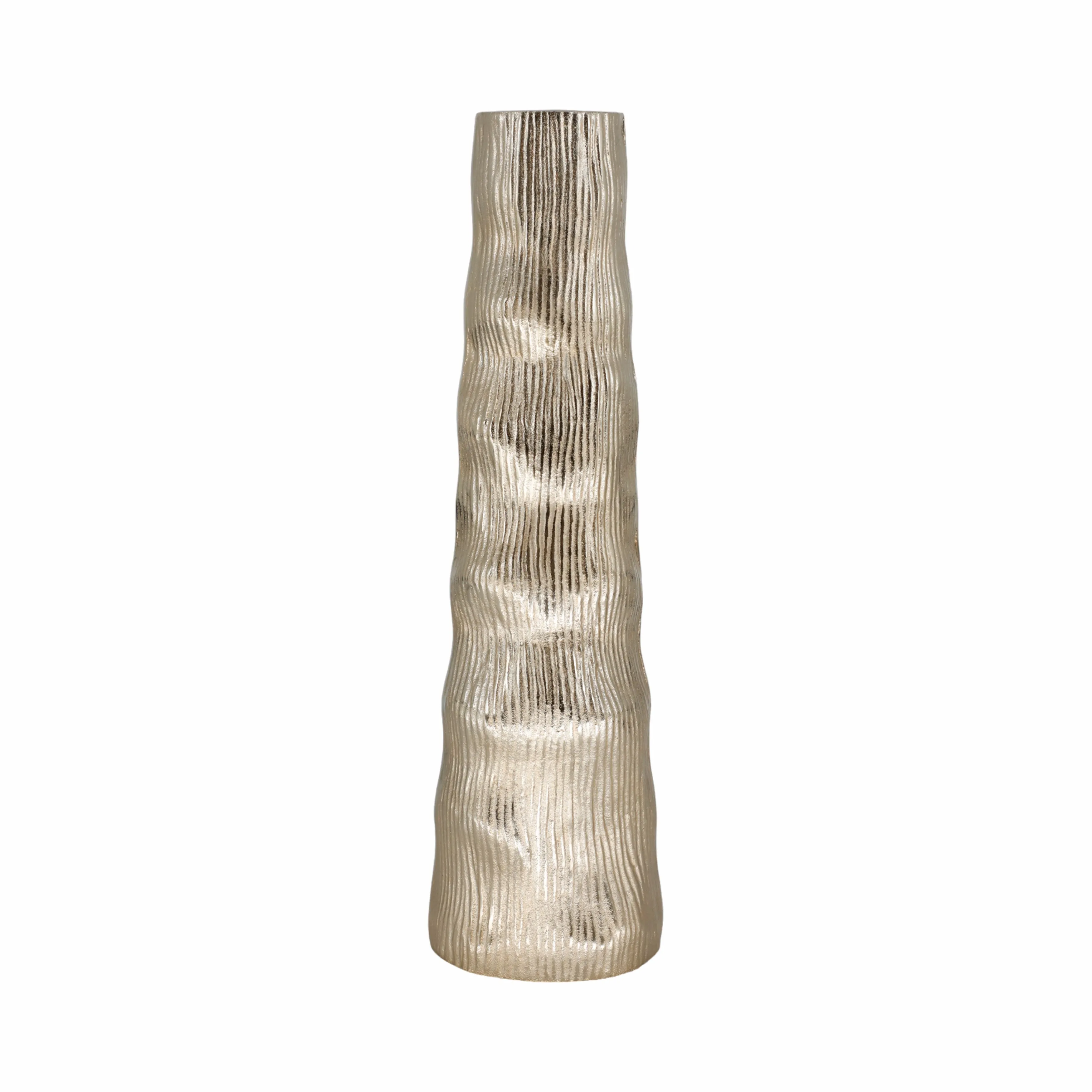 23" Sitka Medium Gold Metal Vase