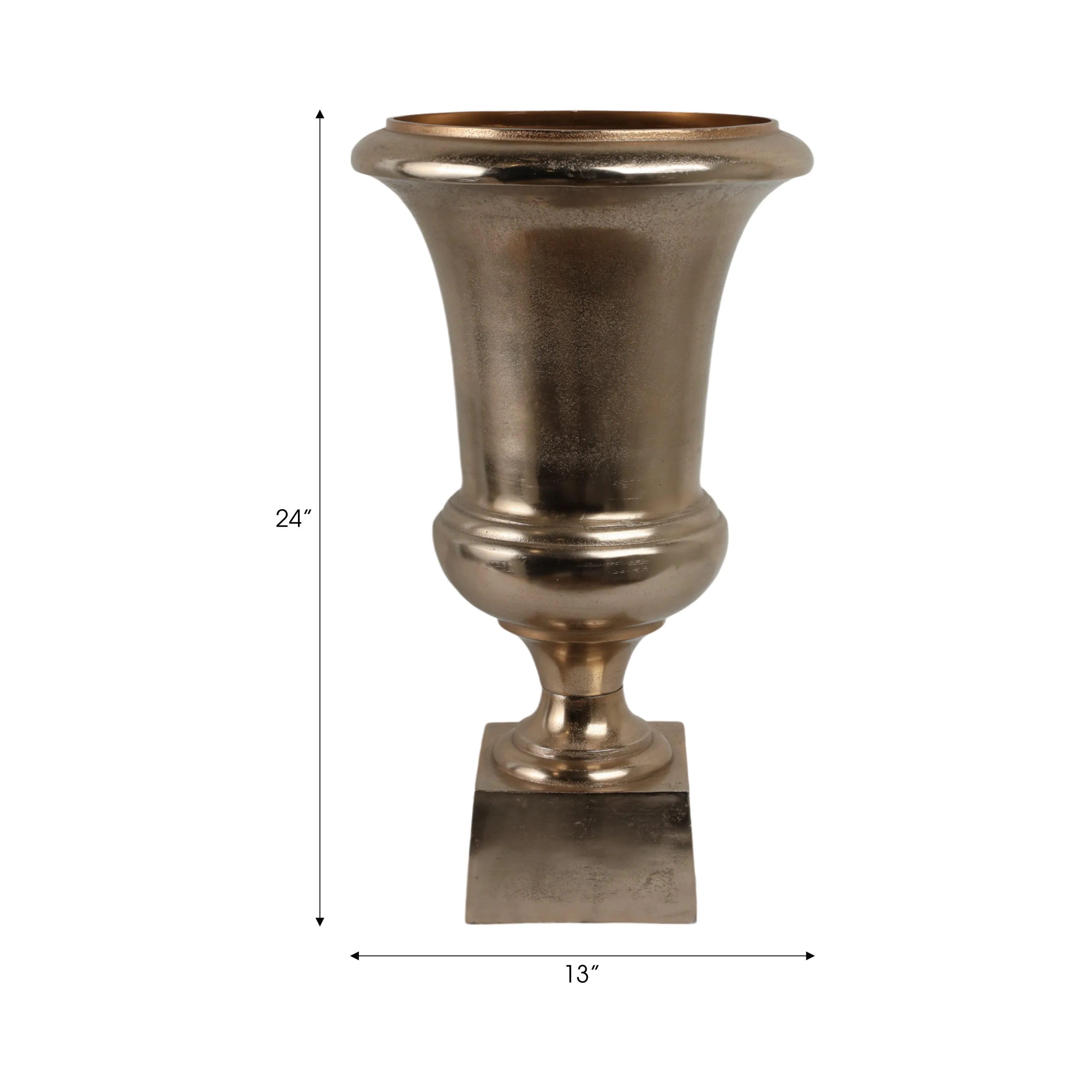 24" Kenosha Gold Aluminum Urn