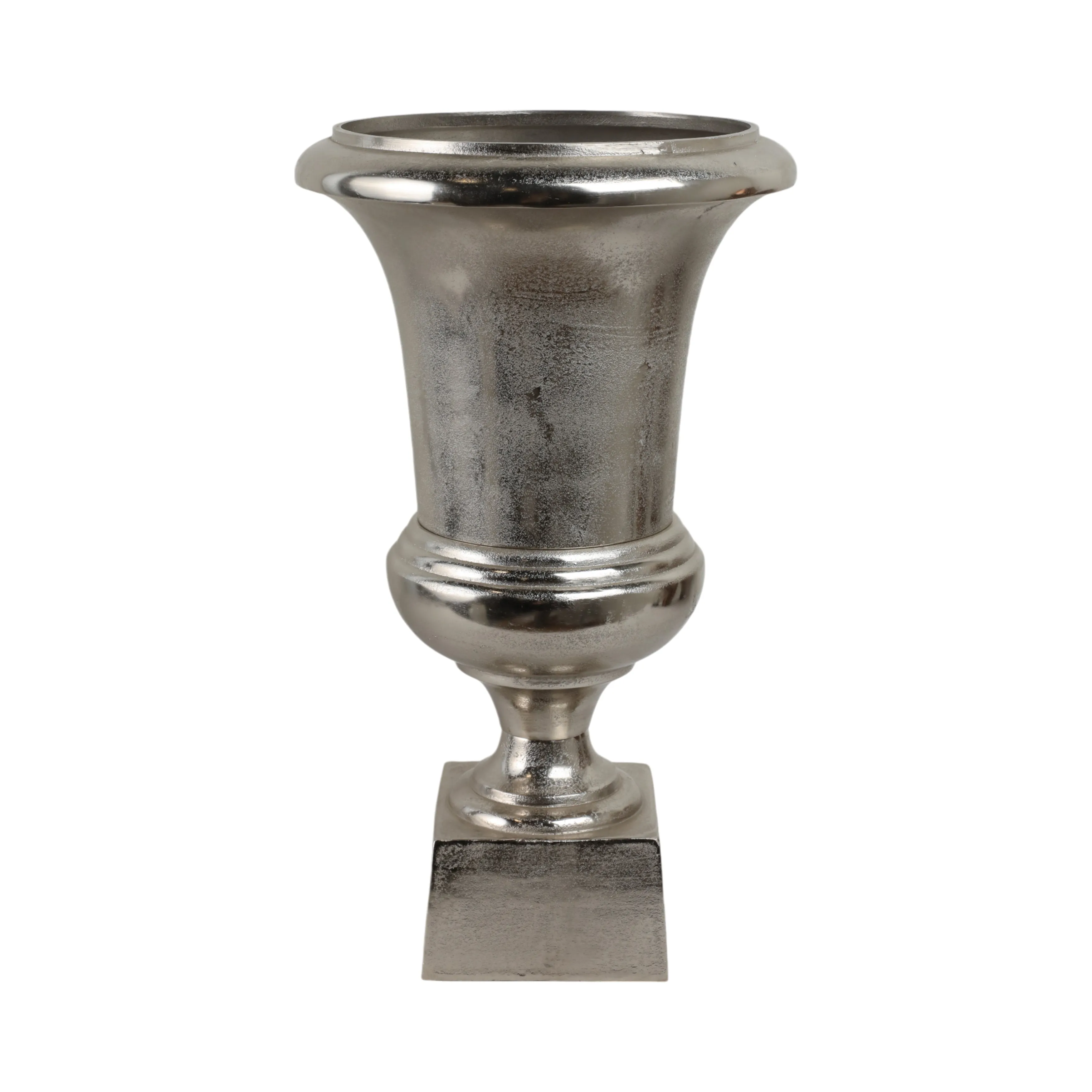 24" Kenosha Silver Aluminum Urn