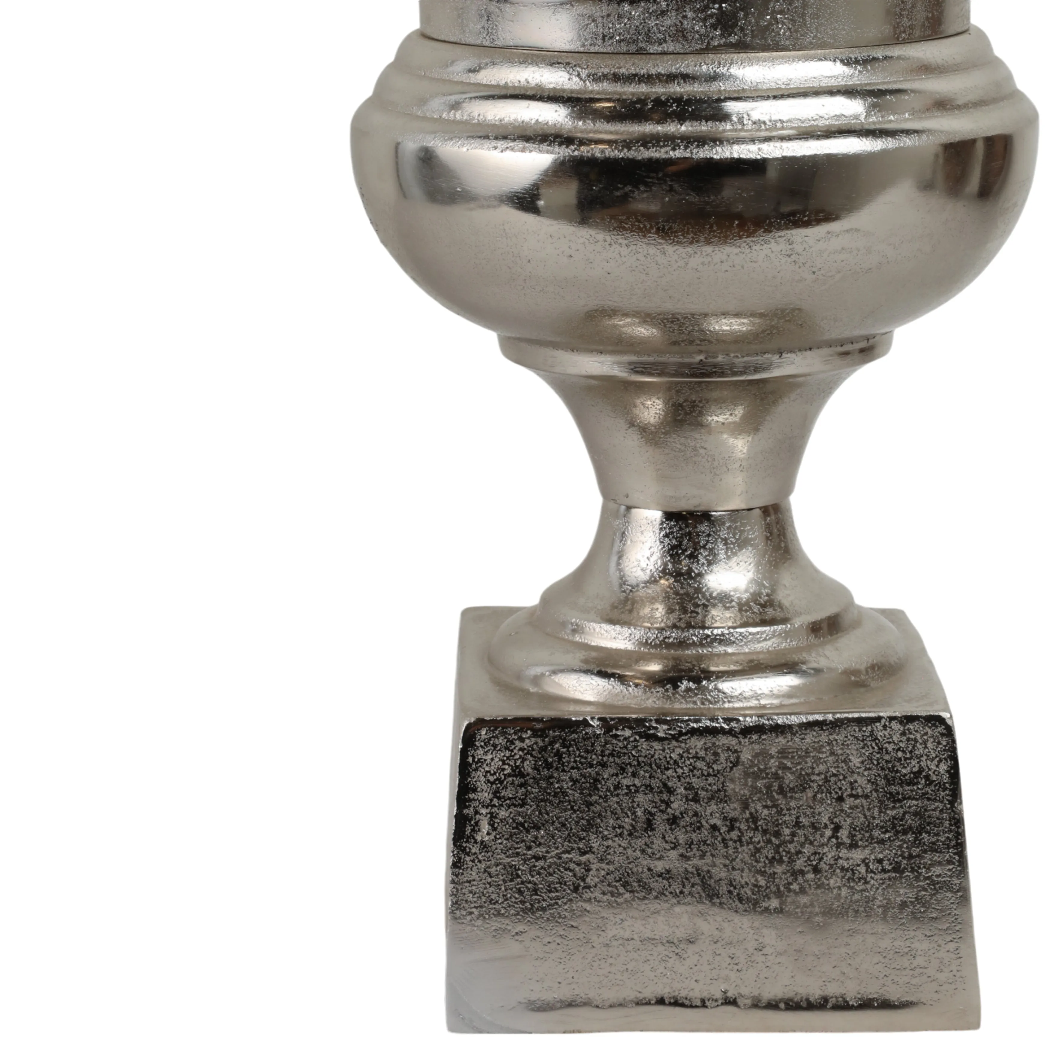 24" Kenosha Silver Aluminum Urn