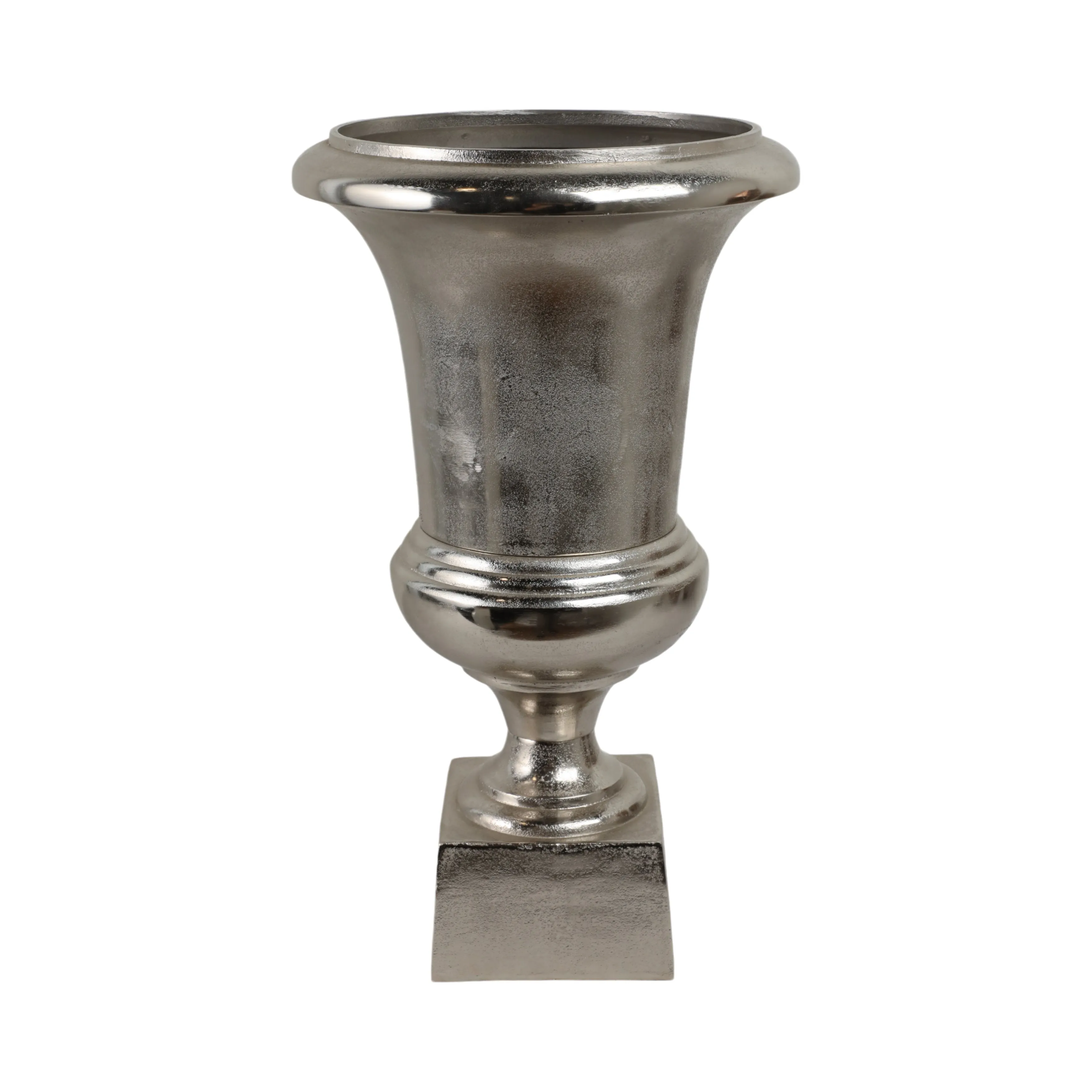 24" Kenosha Silver Aluminum Urn