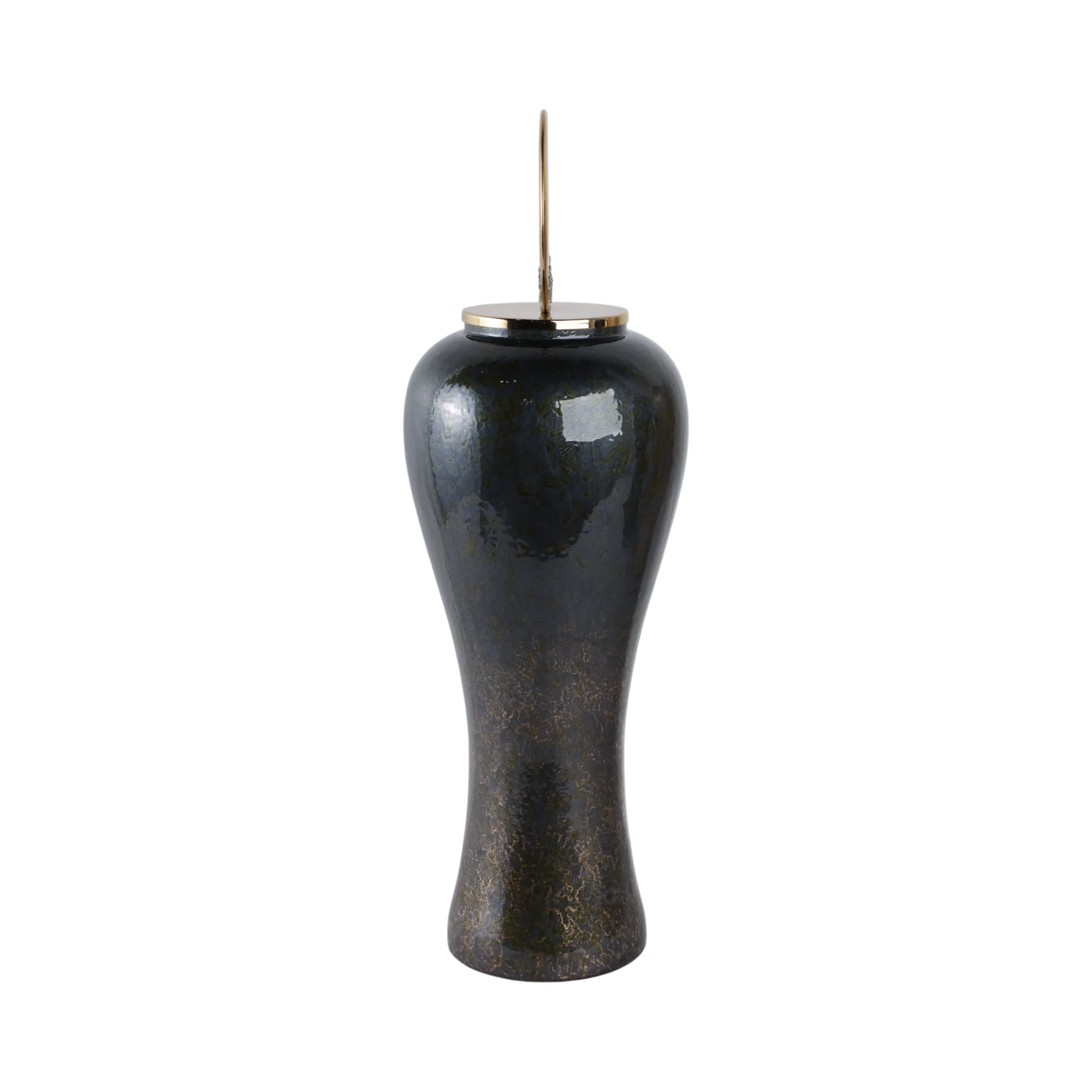 27" Arielle Small Pyrite Stone And Metal Oversized