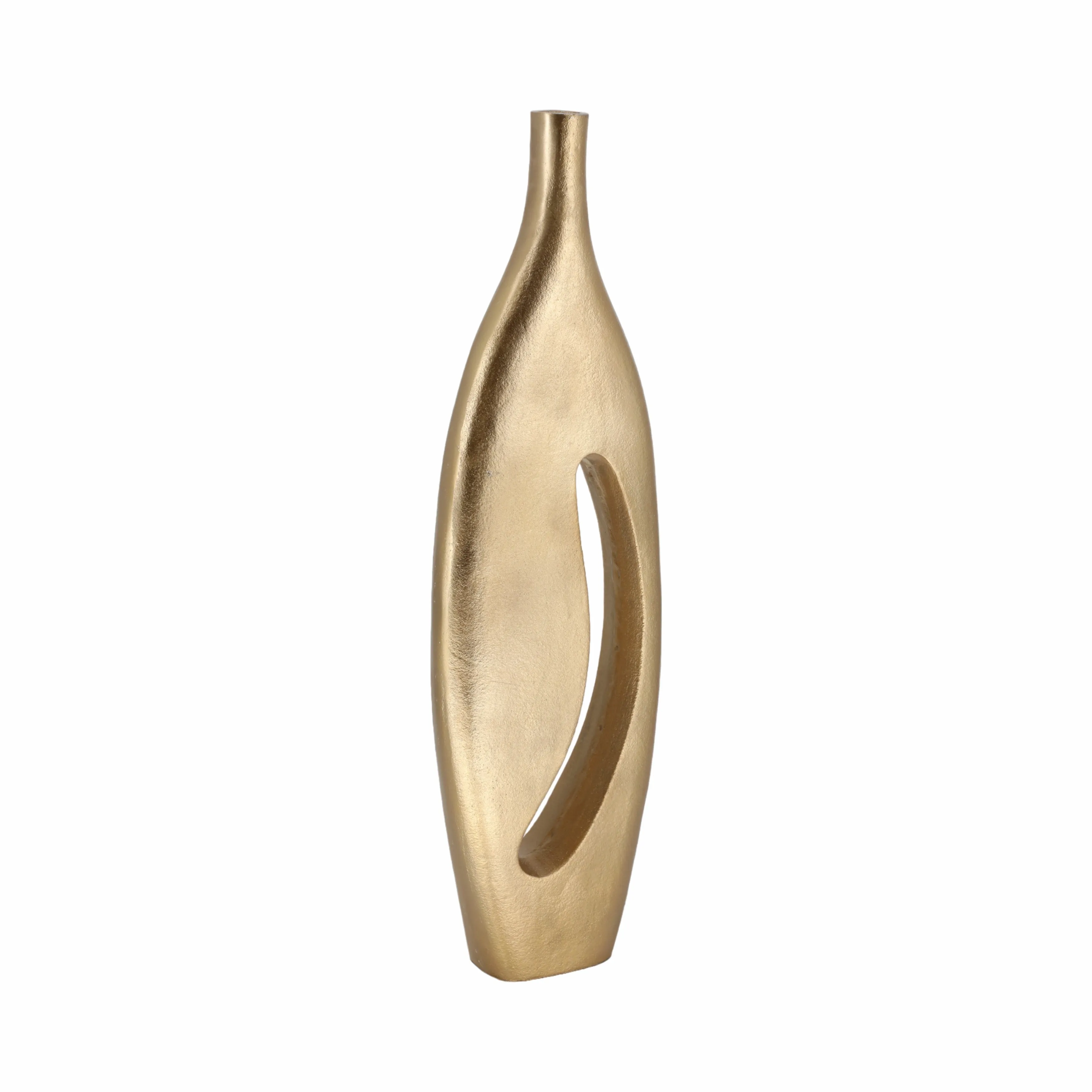 28" Carron Gold Metal Vase
